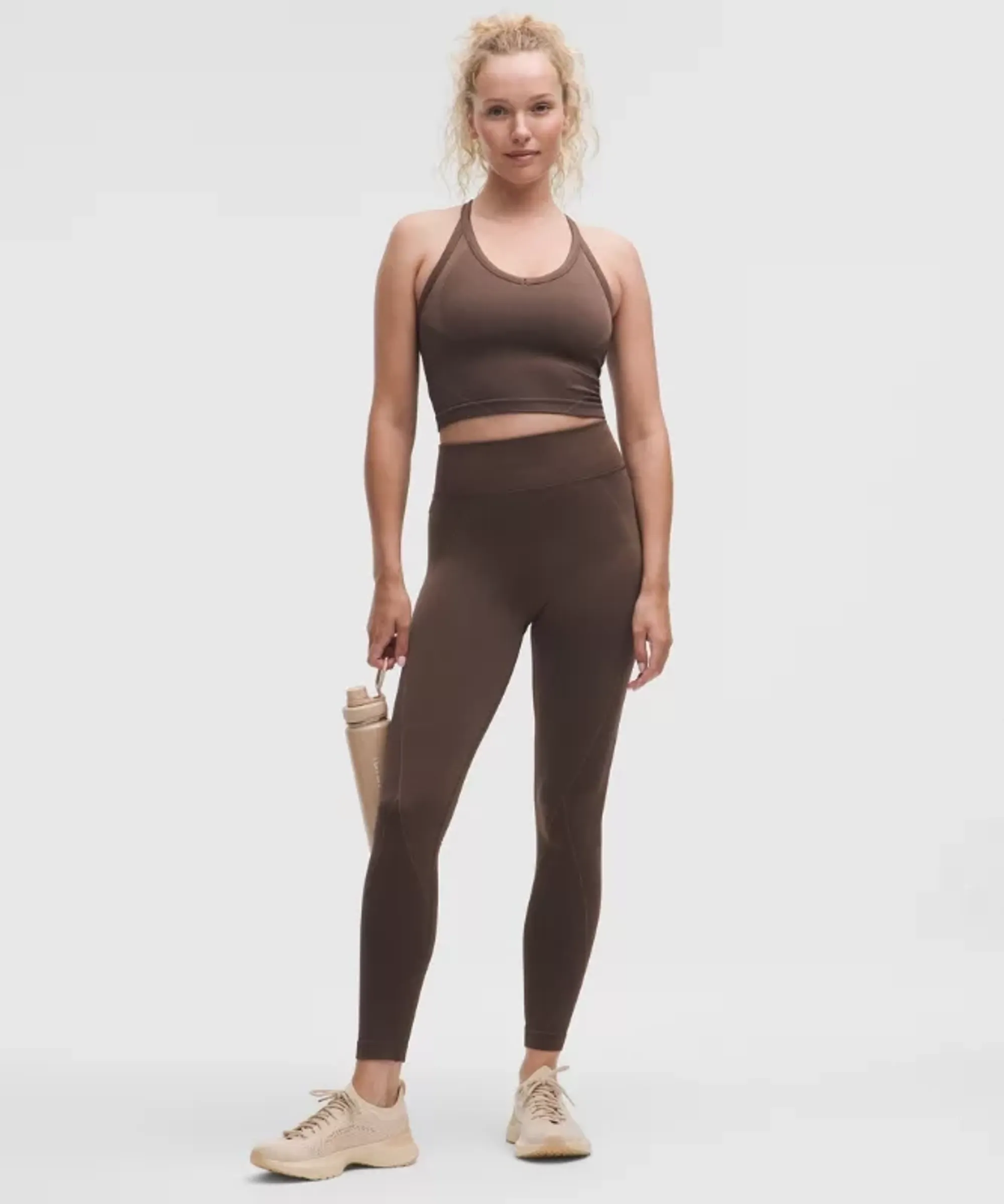 lululemon – Women's Get Low High-Rise Training Tight Leggings – 25" – Color Brown – Size 0