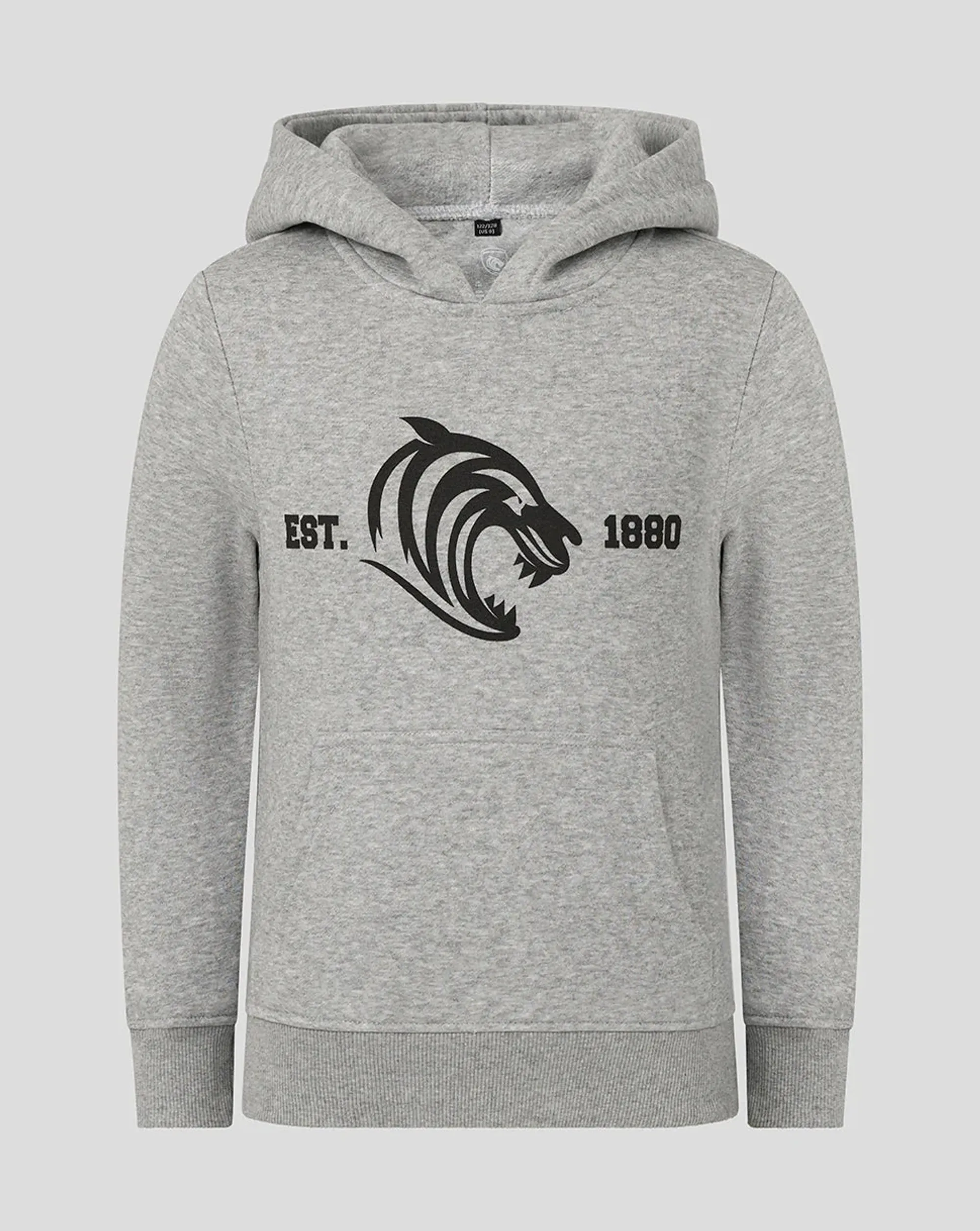 Castore Leicester Tigers Junior 25/26 Varsity 1880 Hoodie - Grey