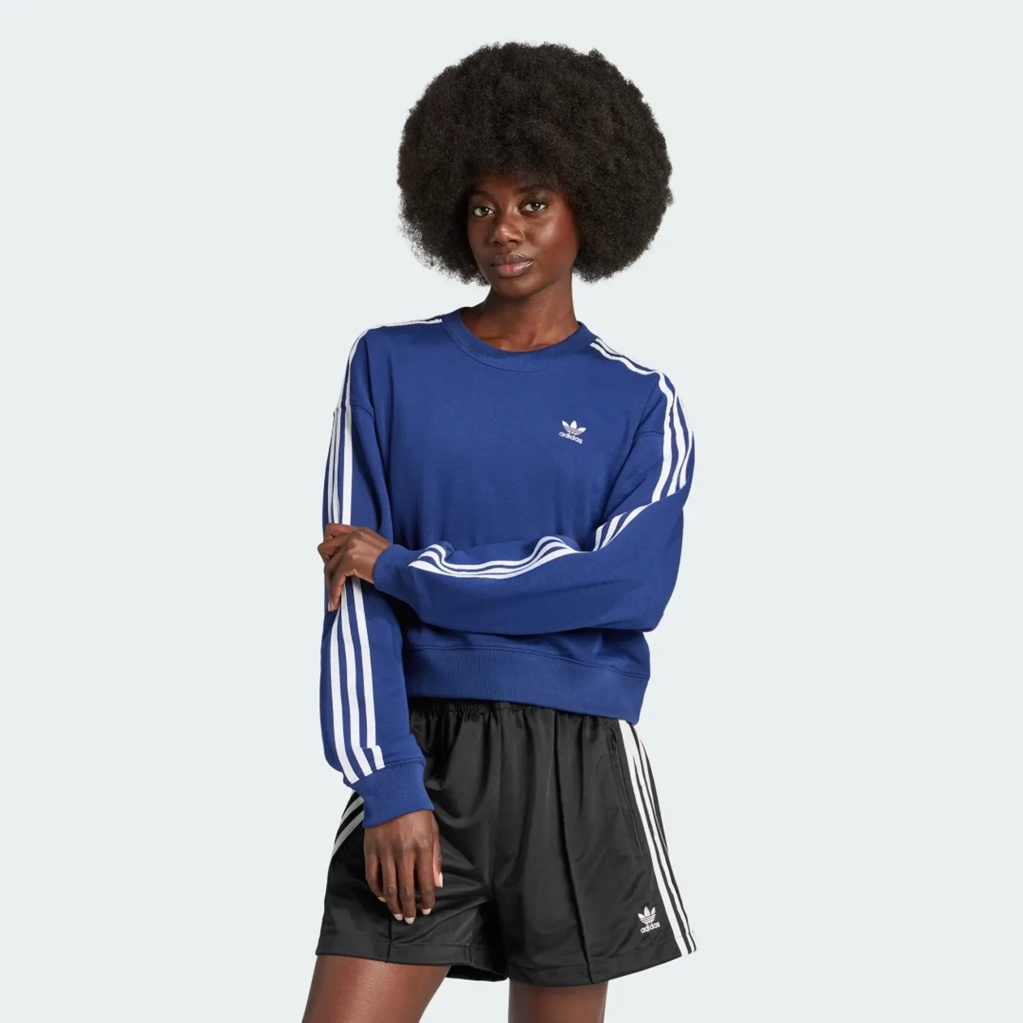 adidas 3-Stripes Crew Sweatshirt