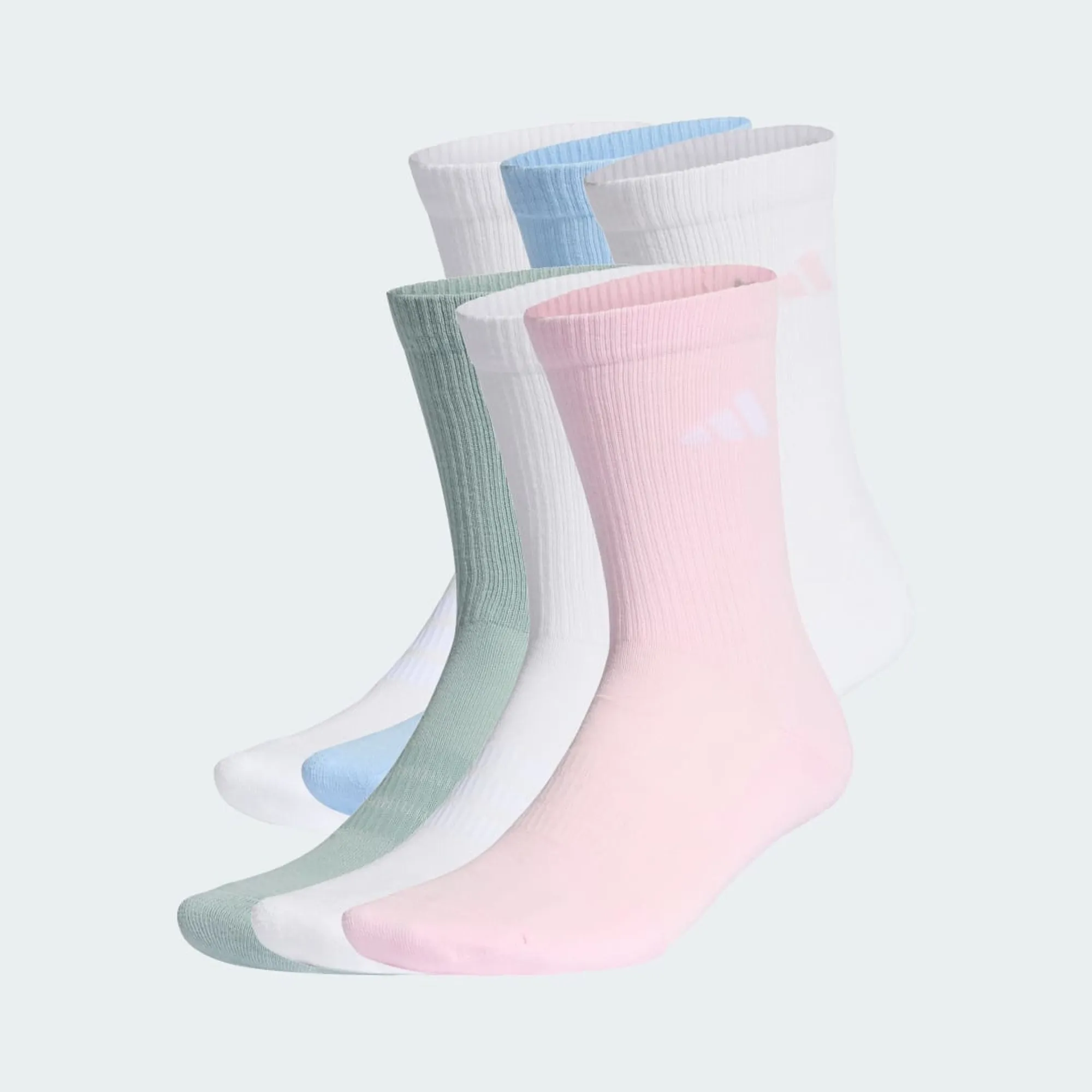 adidas CUSHIONED CREW SOCKS 6 PAIR PACK