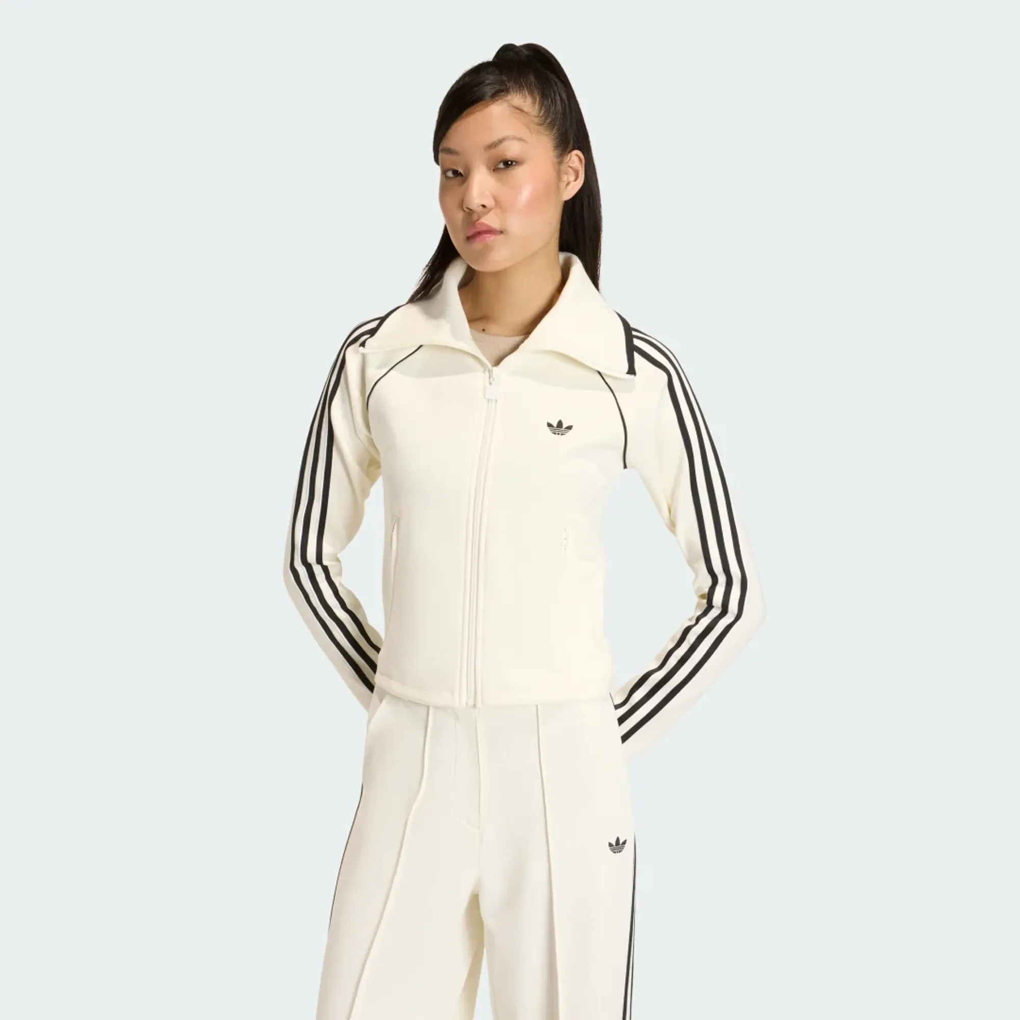 adidas SLIM FITTED FIREBIRD TRACK TOP