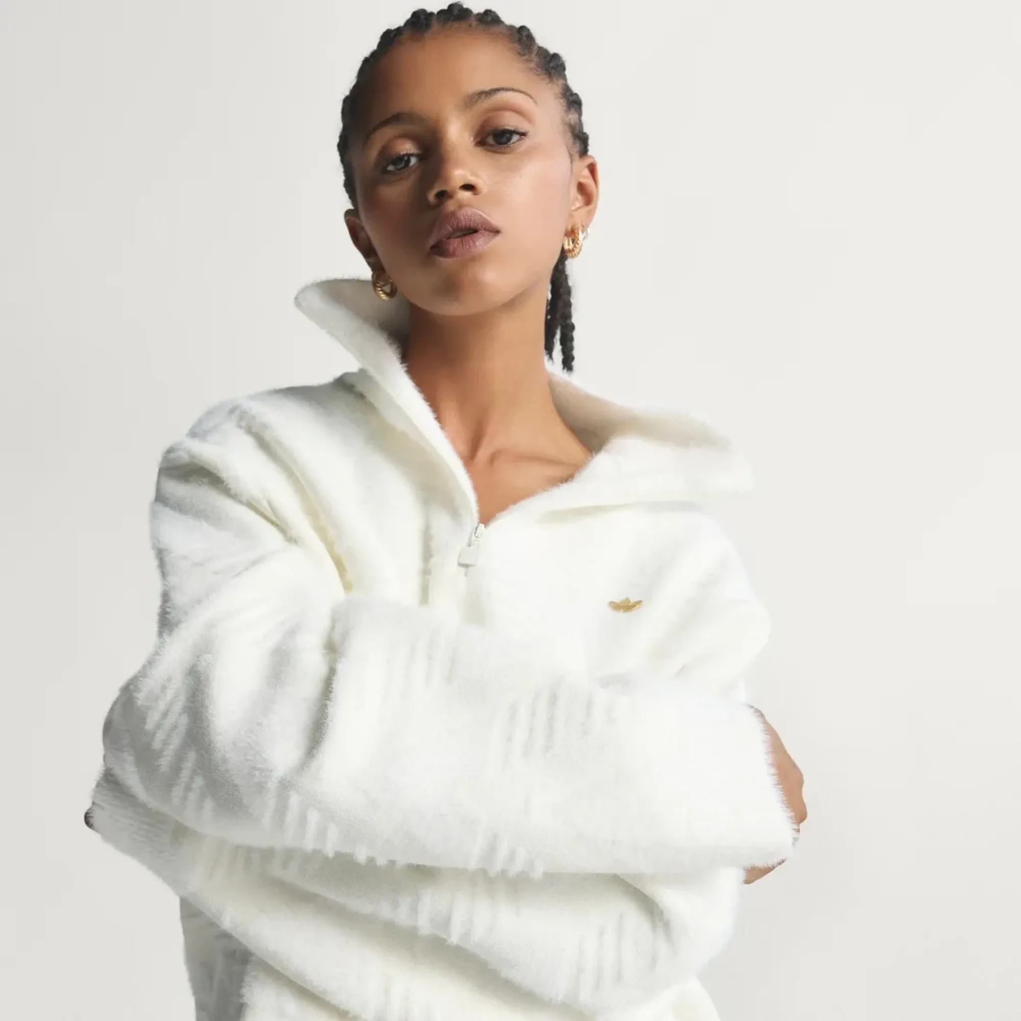 adidas KNITTED HALF-ZIP SWEATER