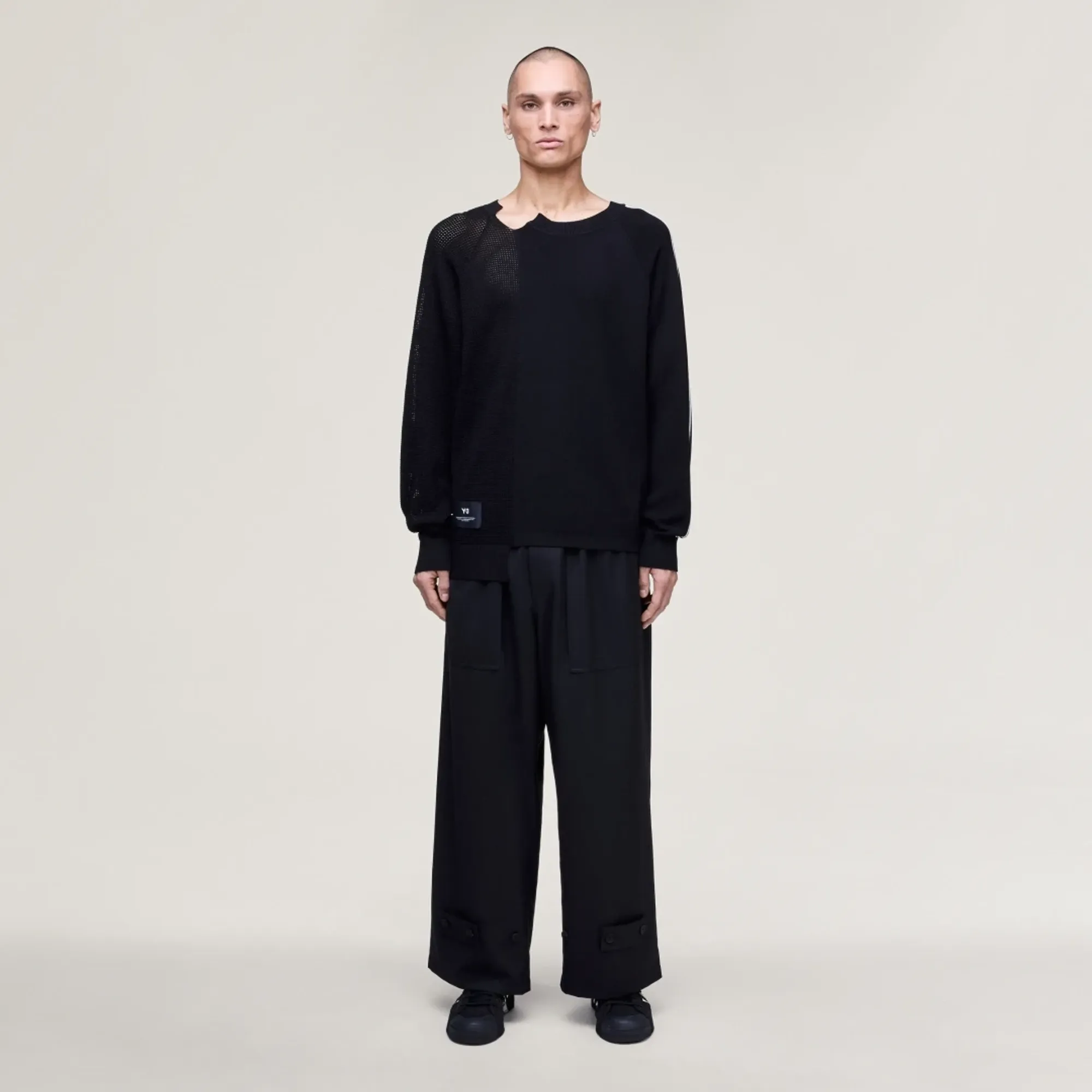 adidas Y-3 SPORT UNIFORM WIDE LEG Tracksuit Bottoms