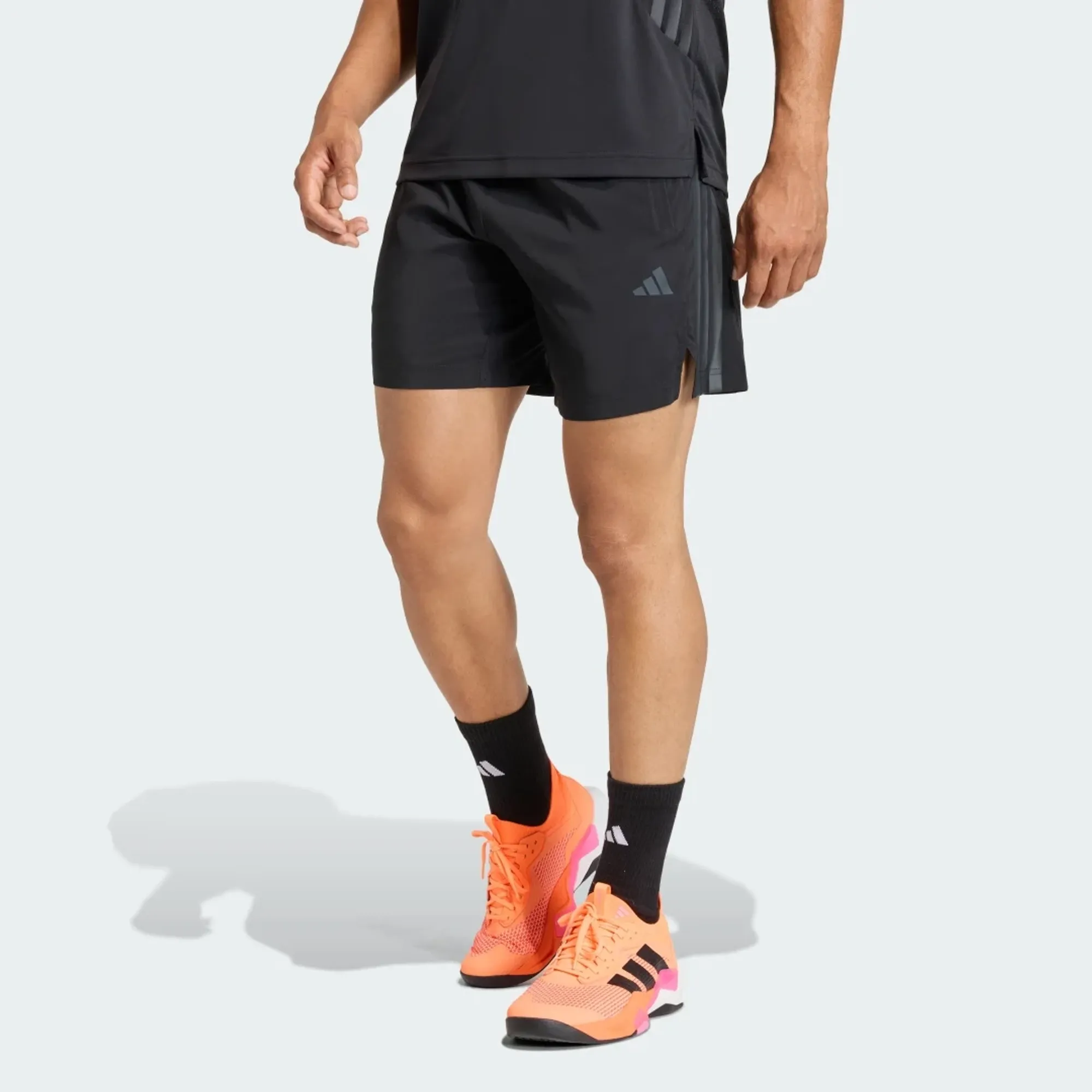 adidas TECH ESSENTIALS WORKOUT 3-STRIPES SHORTS