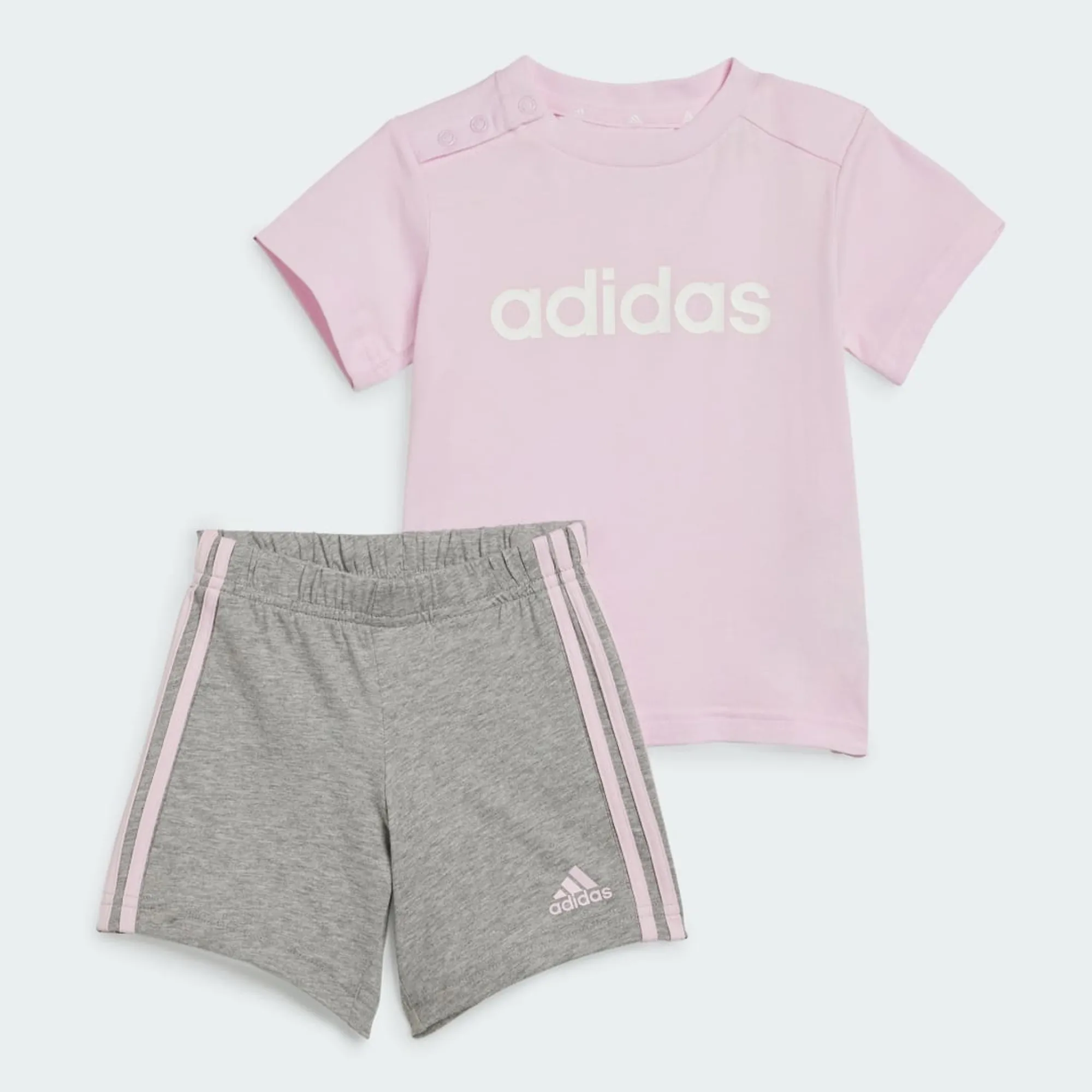 adidas Essentials Lineage Organic Cotton Tee and Shorts Set