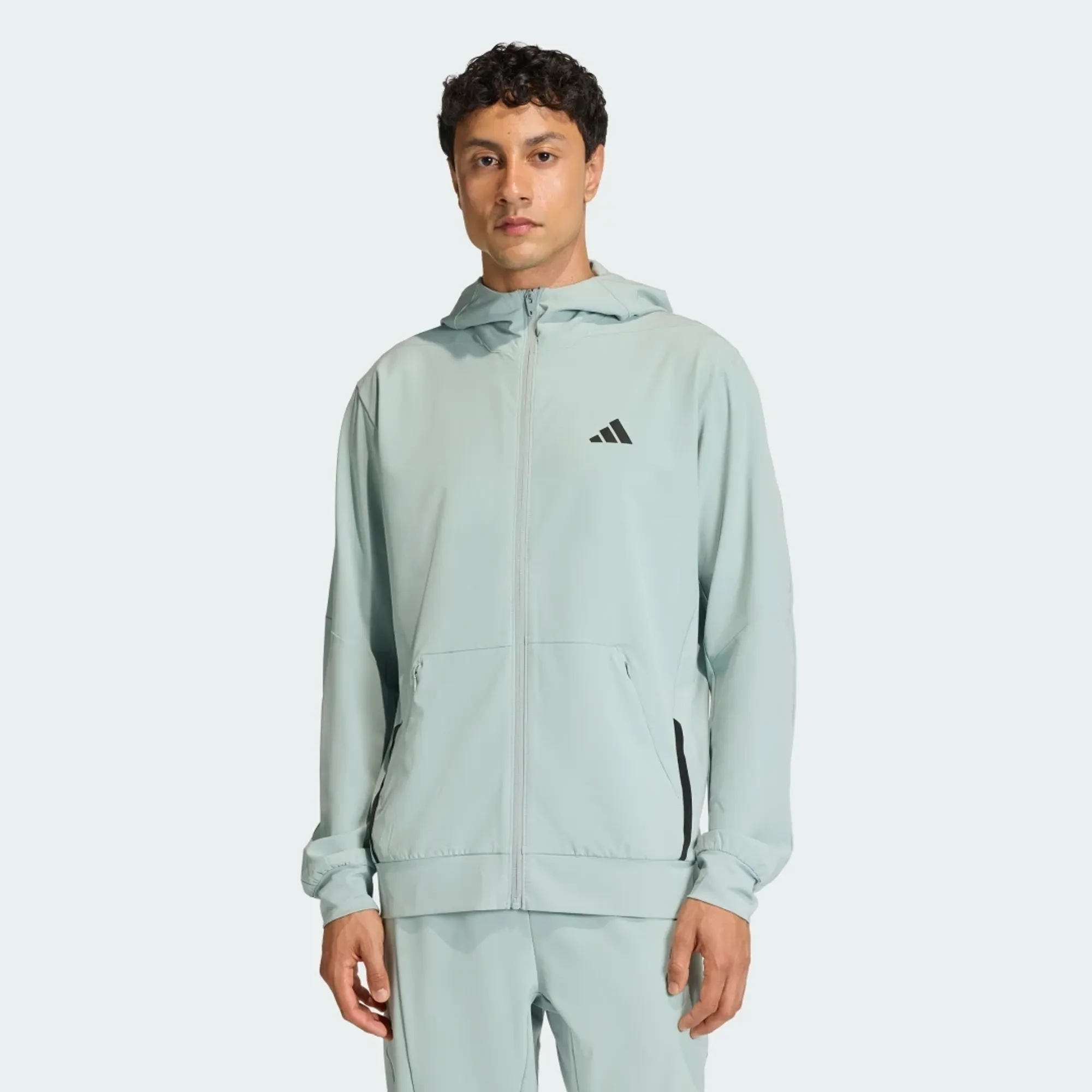 adidas D4T WORKOUT FULL-ZIP HOODIE