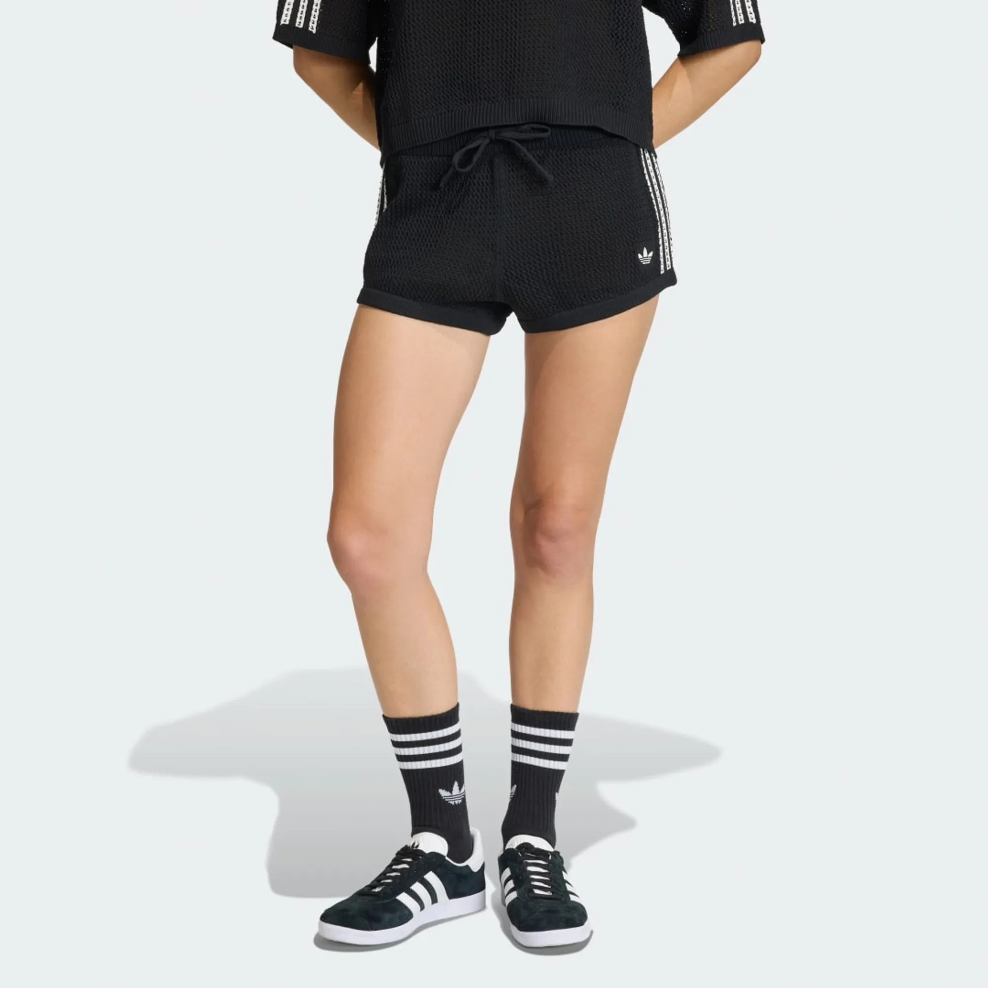 adidas KNITTED CROCHET SHORTS