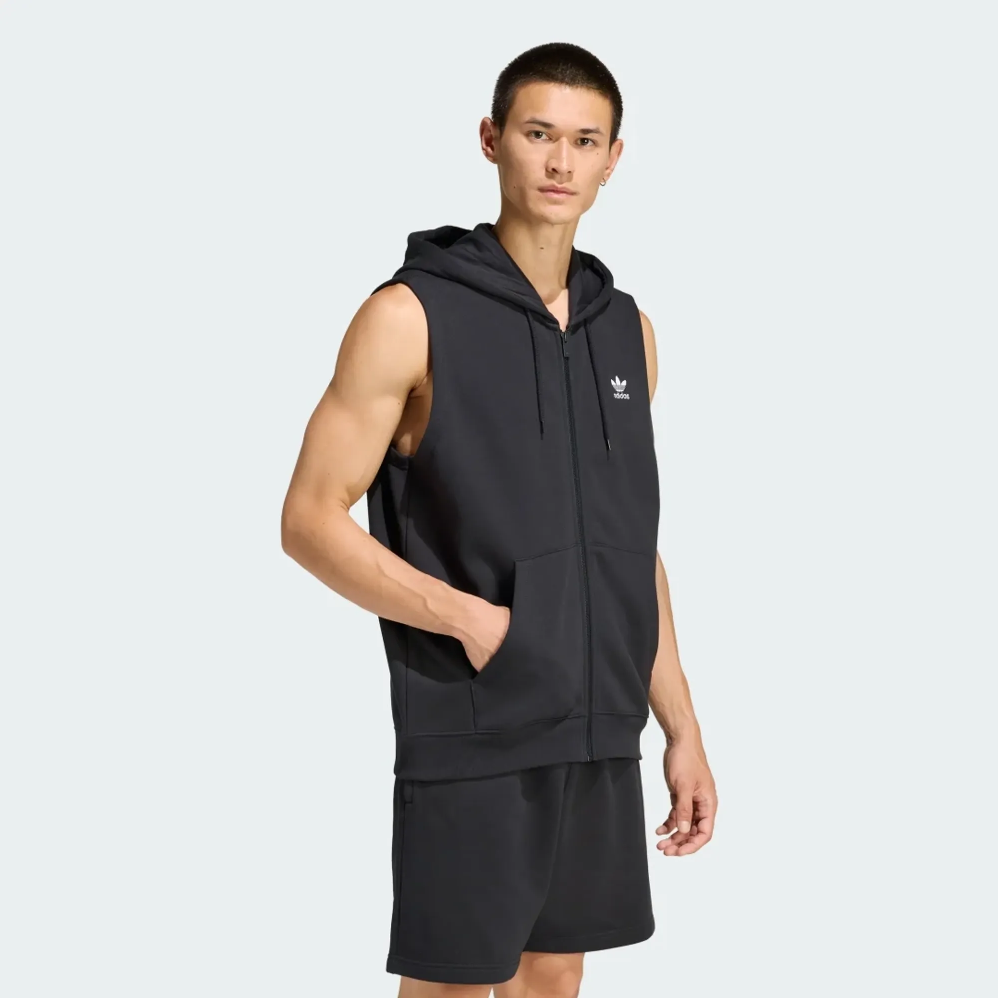 adidas TREFOIL ESSENTIALS SLEEVELESS HOODIE