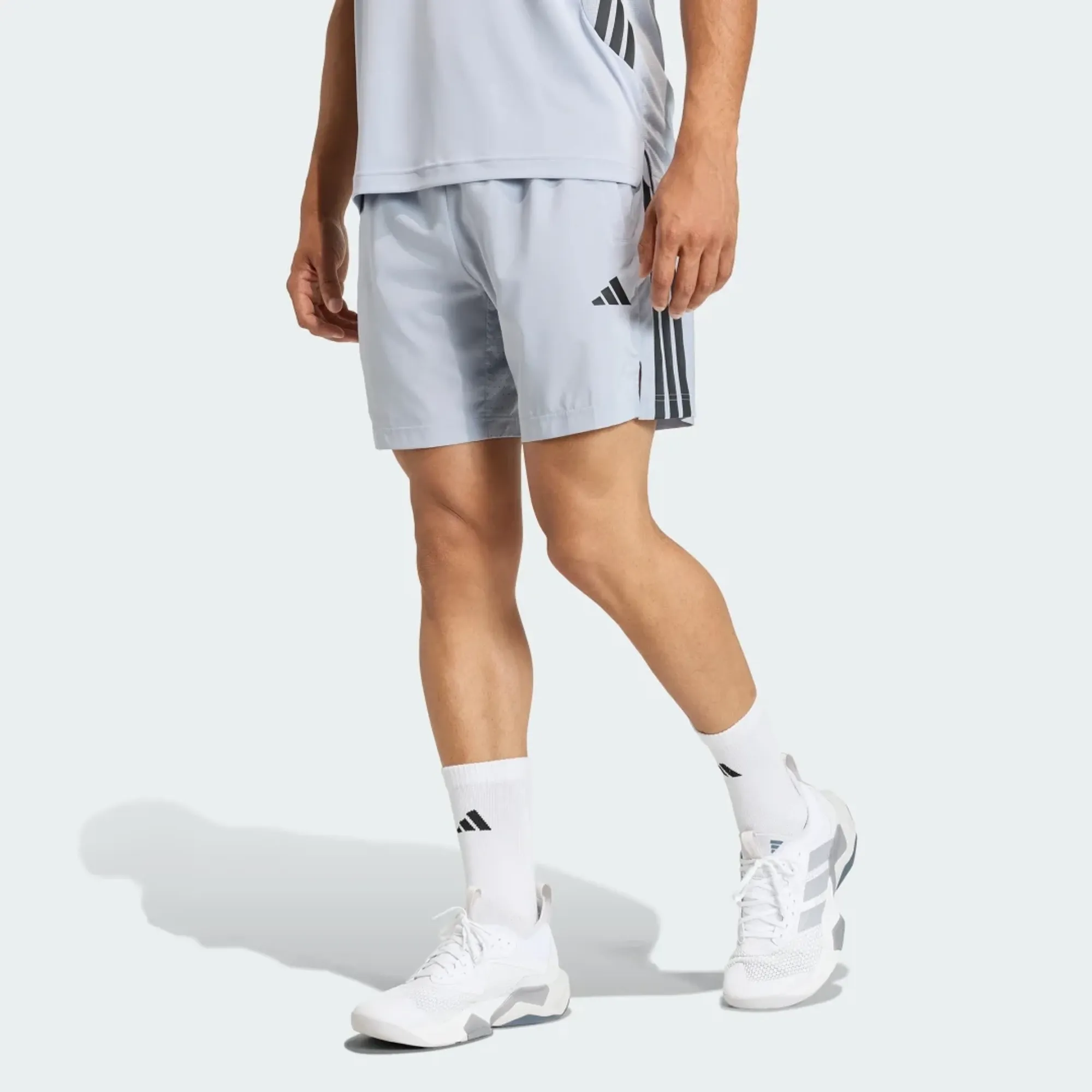 adidas TECH ESSENTIALS WORKOUT 3-STRIPES SHORTS