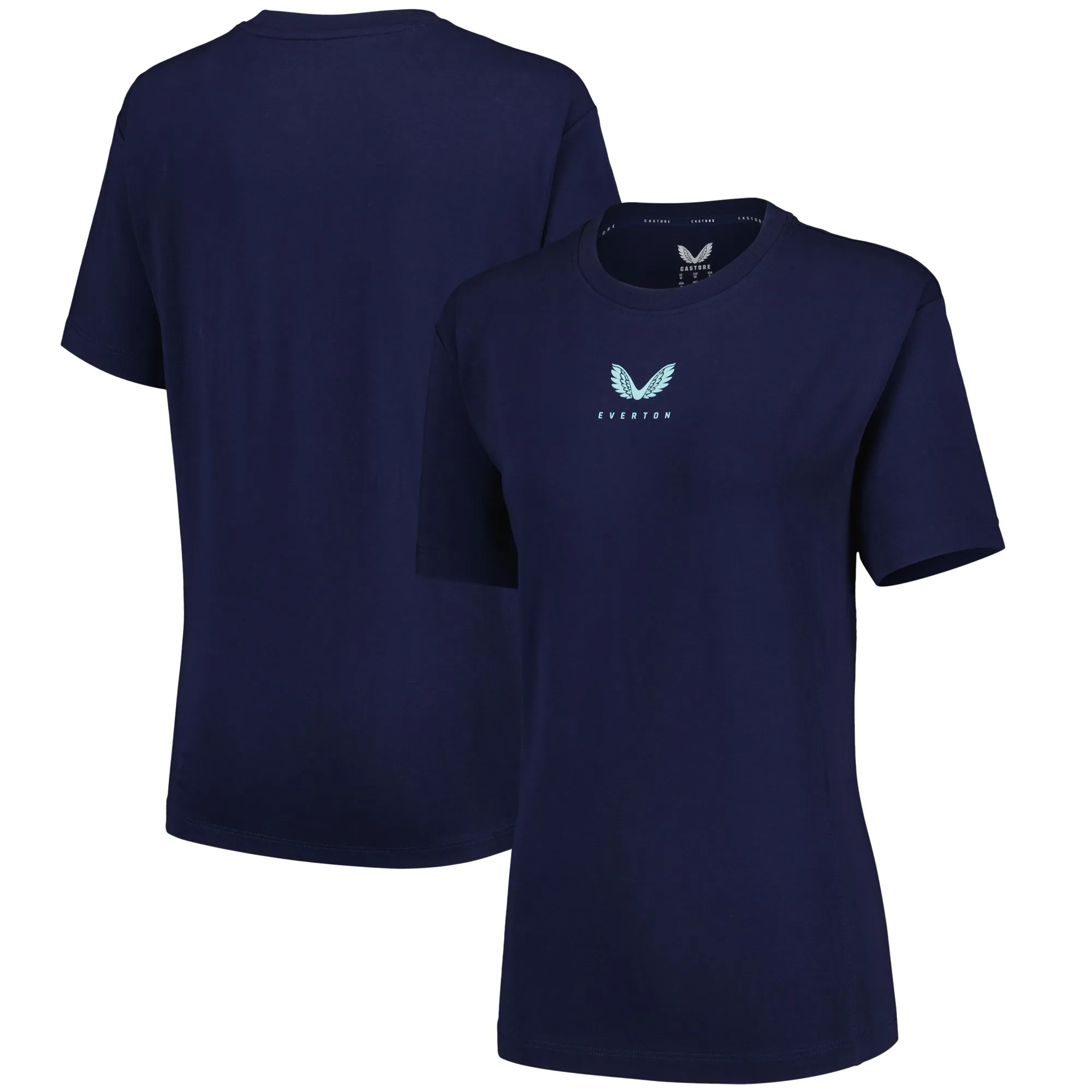 Everton Castore Travel T-Shirt - Navy - Womens