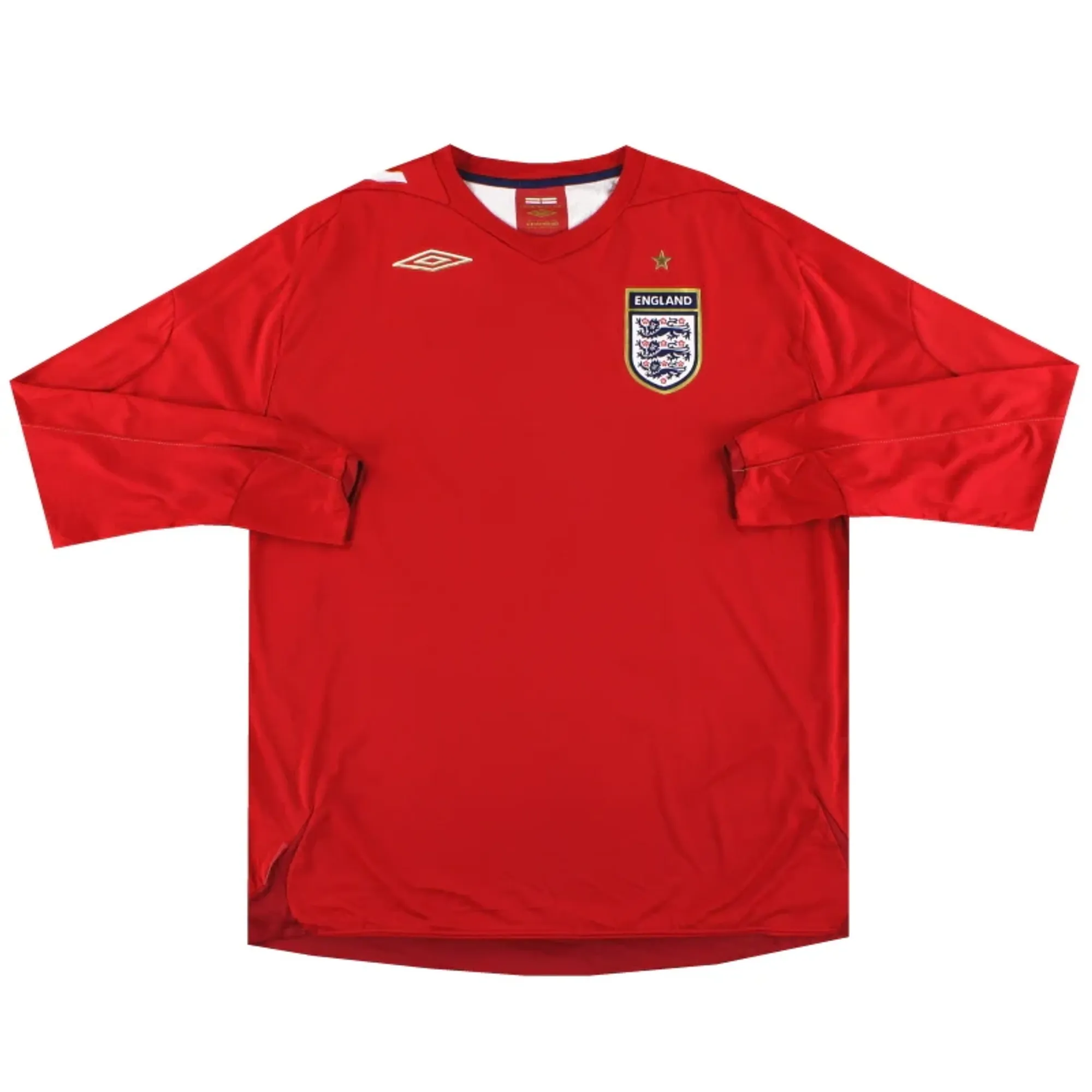 2006-08 England Umbro Away Shirt L/S XXL - England / Excellent 