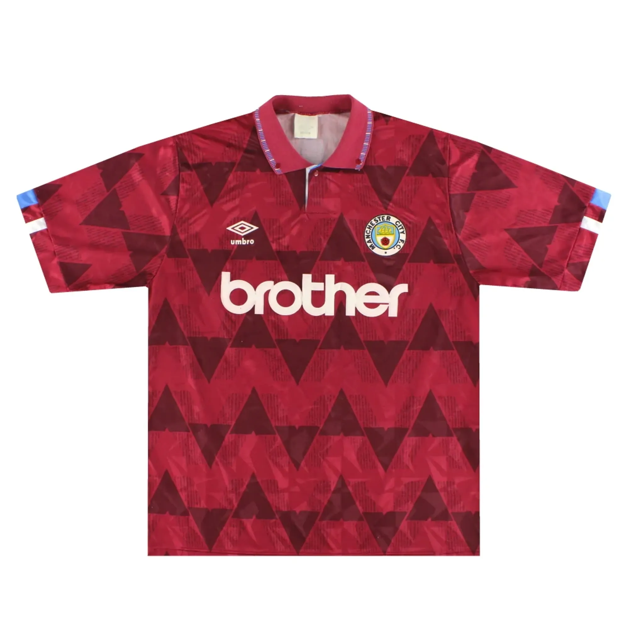 1990-92 Manchester City Umbro Away Shirt XL - Manchester City / Excellent 