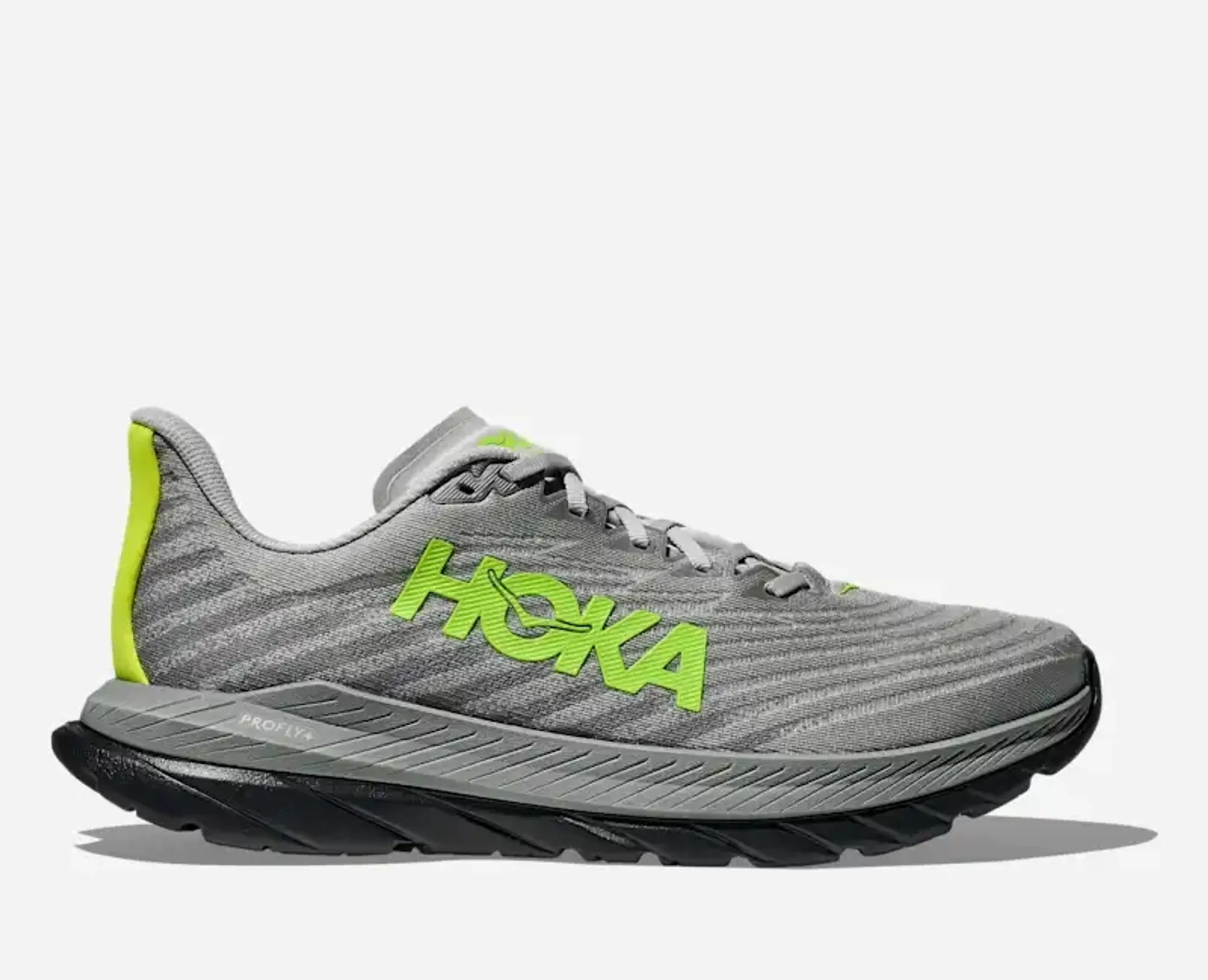 Hoka Men's Mach 5 Road Running Shoes In Stellar Grey/Black