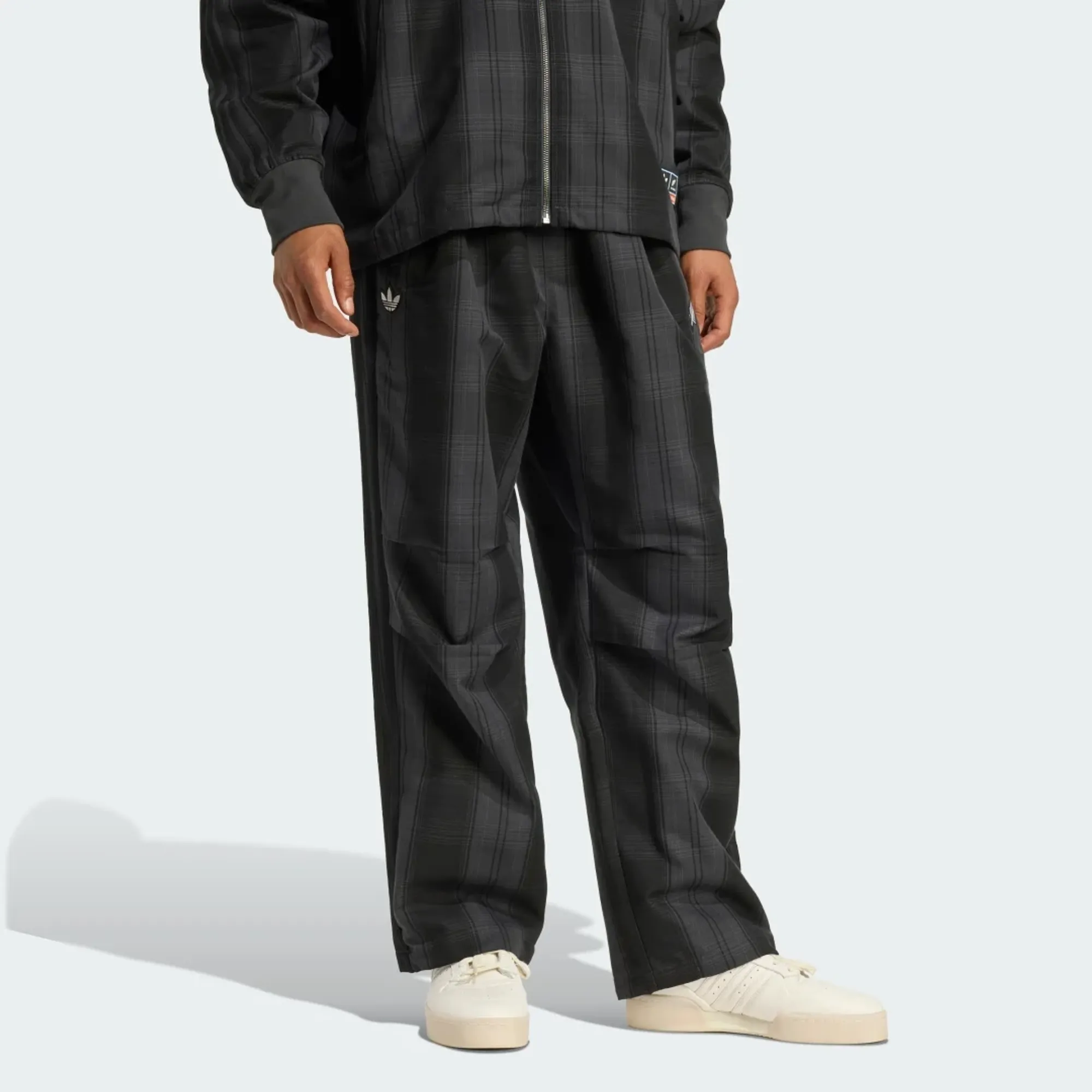 adidas ADIDAS ORIGINALS &amp; ALL BLACKS FIREBIRD PLAID TRACK PANT