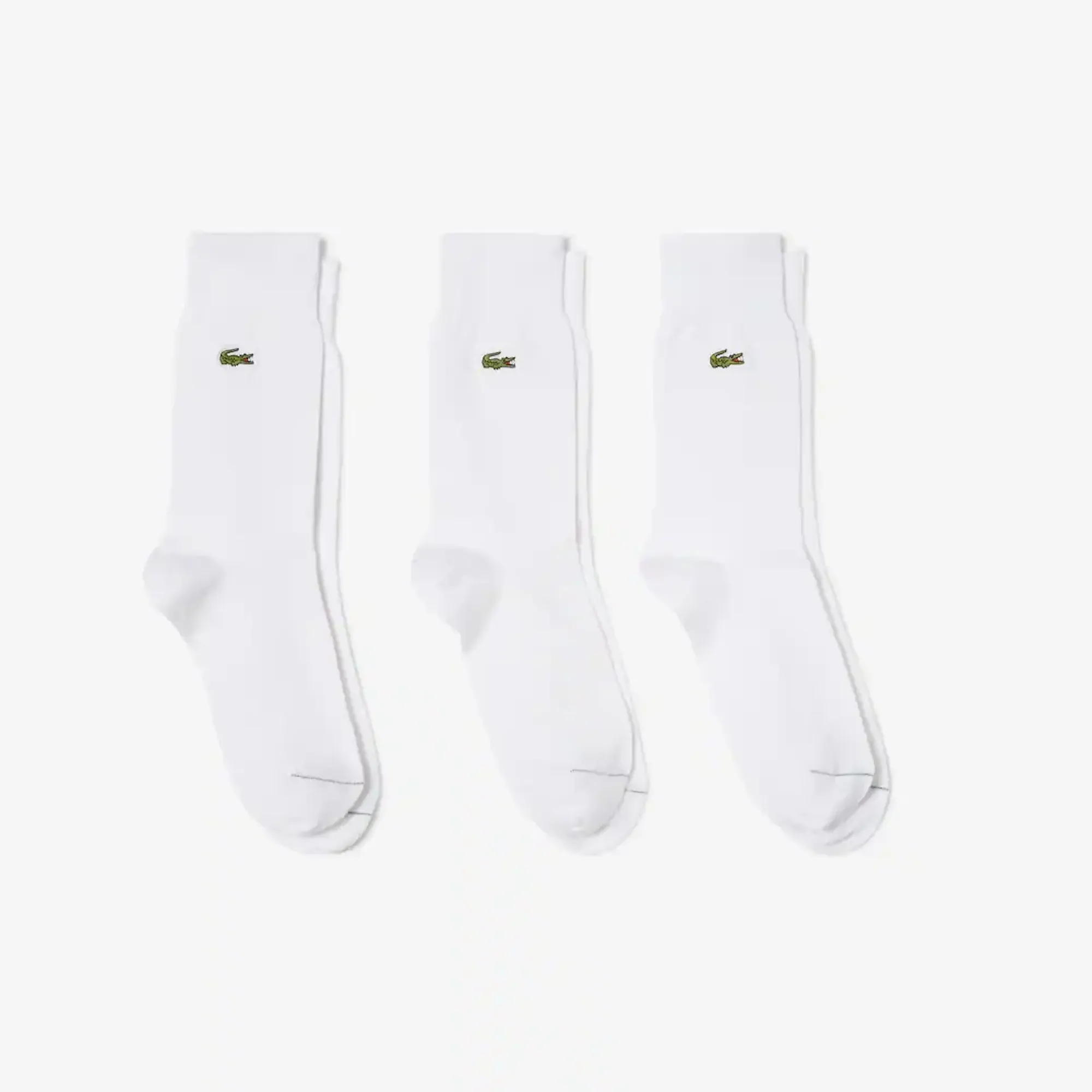 Lacoste 3-Pack Long Socks - White