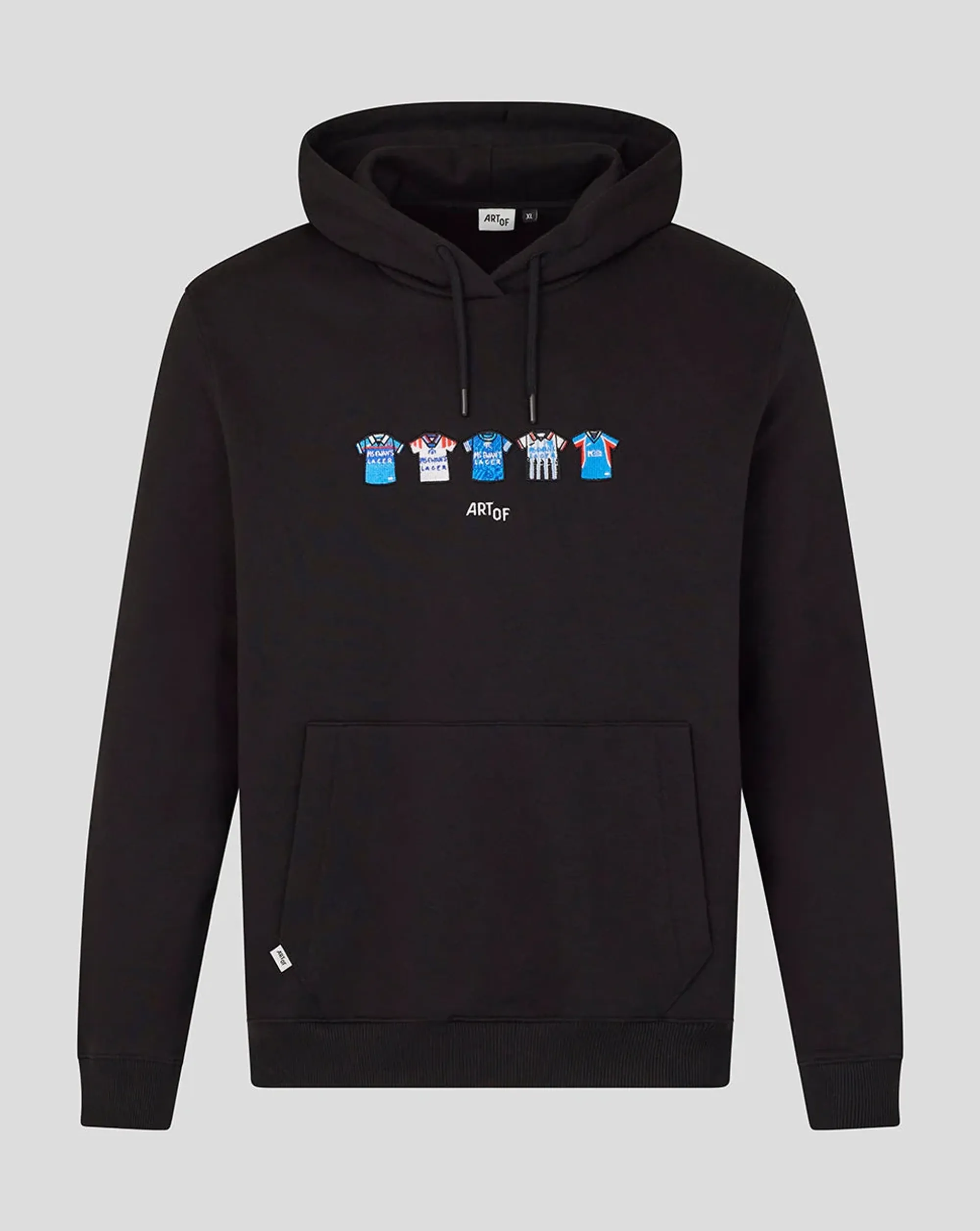 Castore Rangers Unisex 25/26 Art Of Football Classic Hoodie - Black