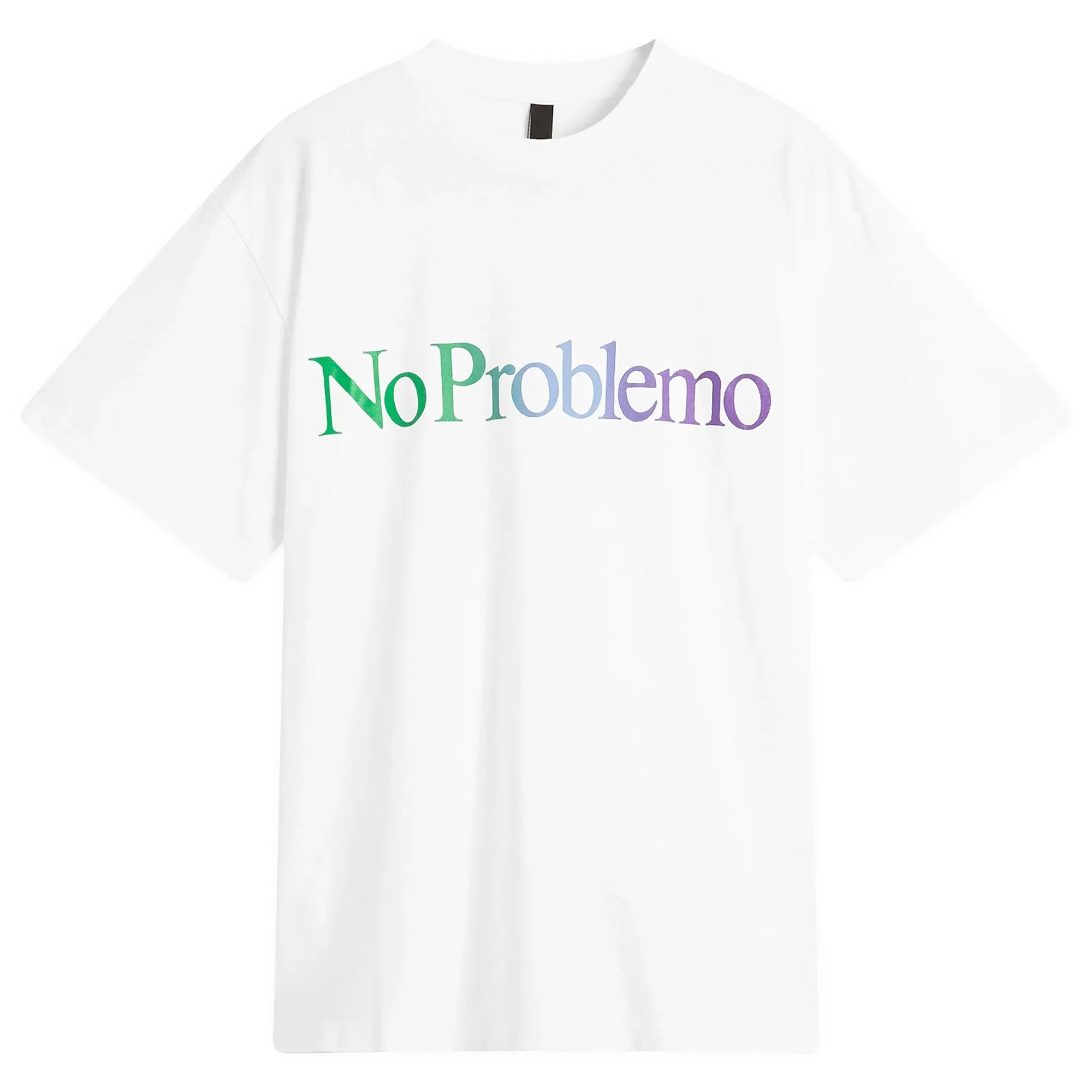 No Problemo Men's Gradient Logo T-Shirt White