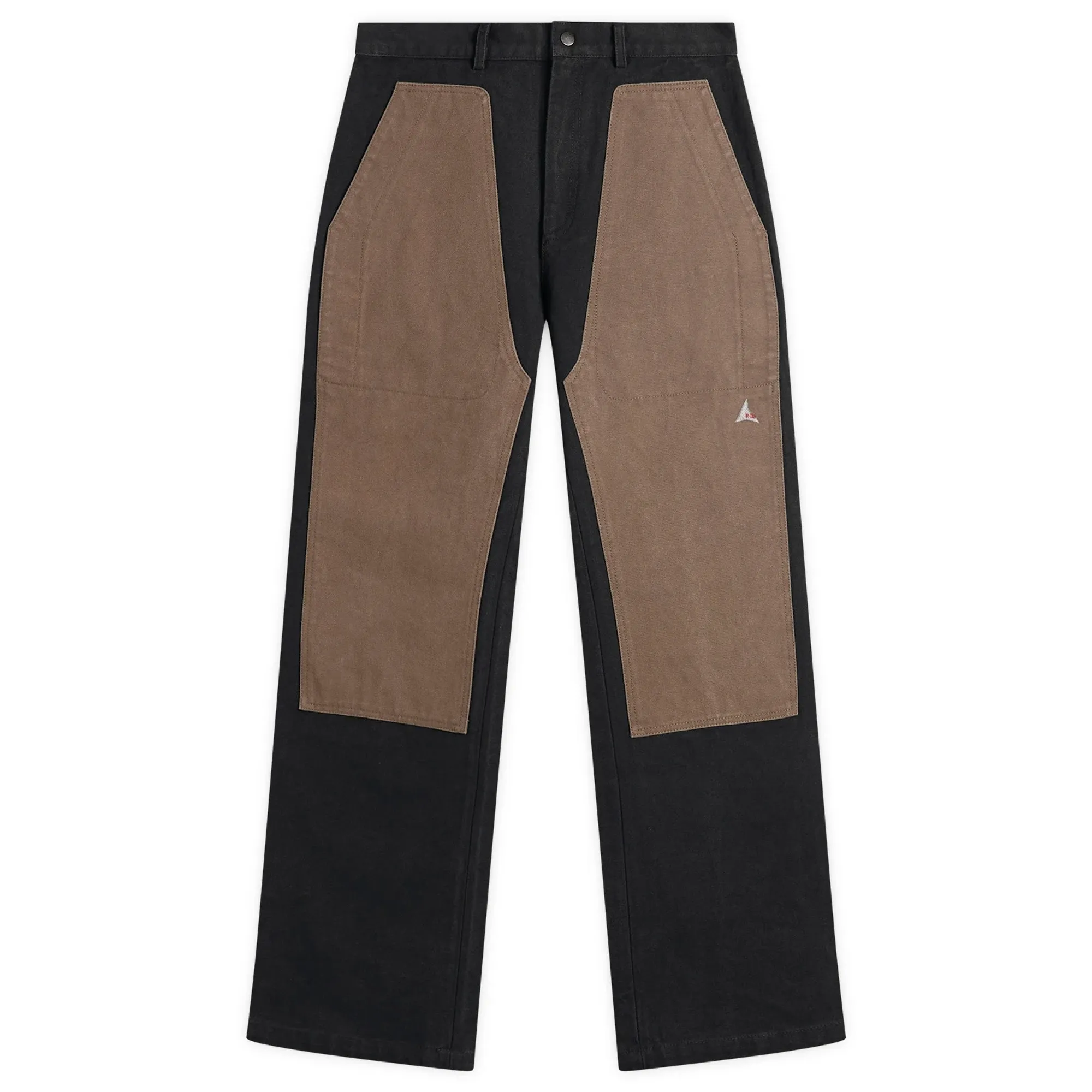 ROA Men's Fomes Double Knee Washed Canvas Pant Black Grey