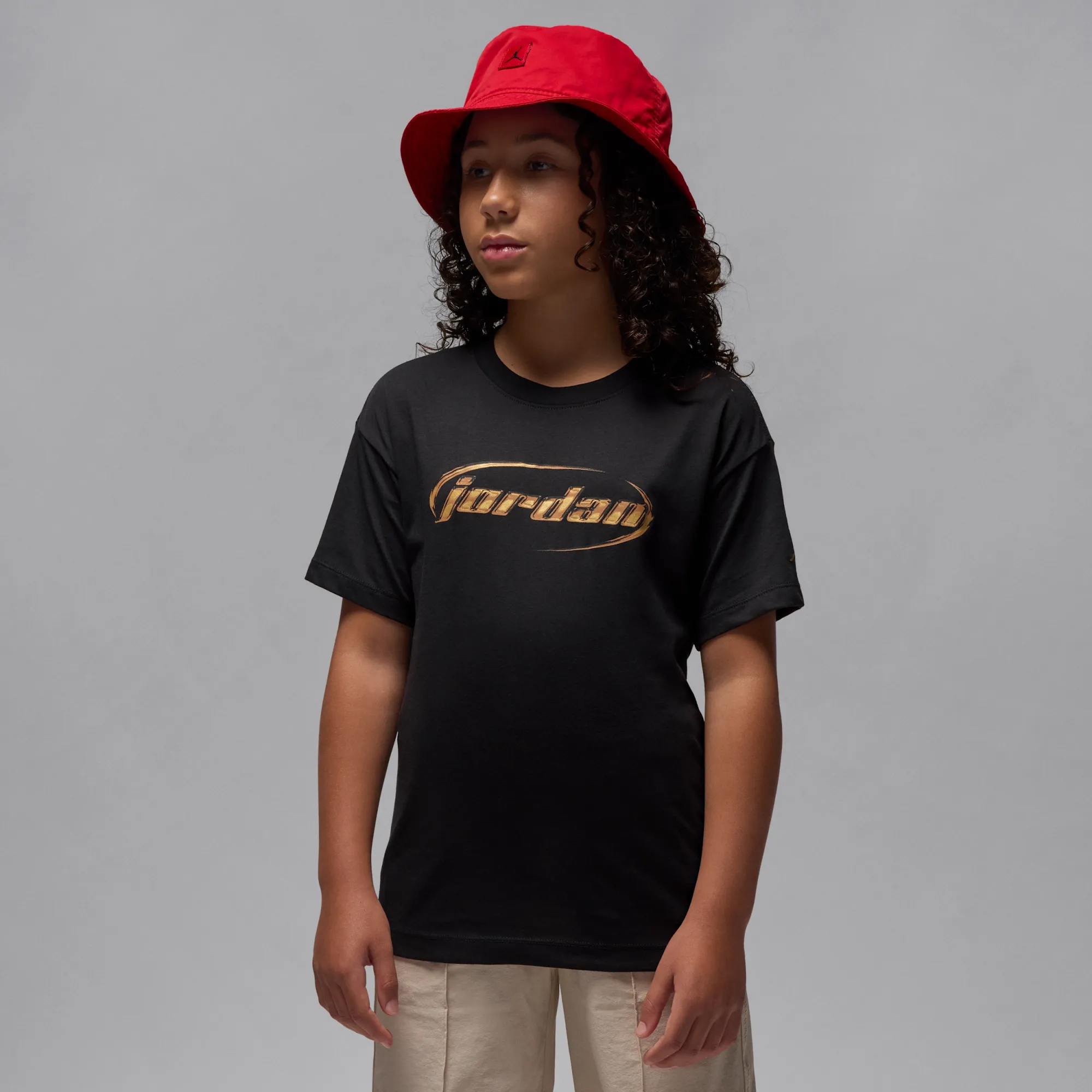 Nike Jordan Older Kids' 23 Shine T-Shirt - Black - Cotton/Polyester