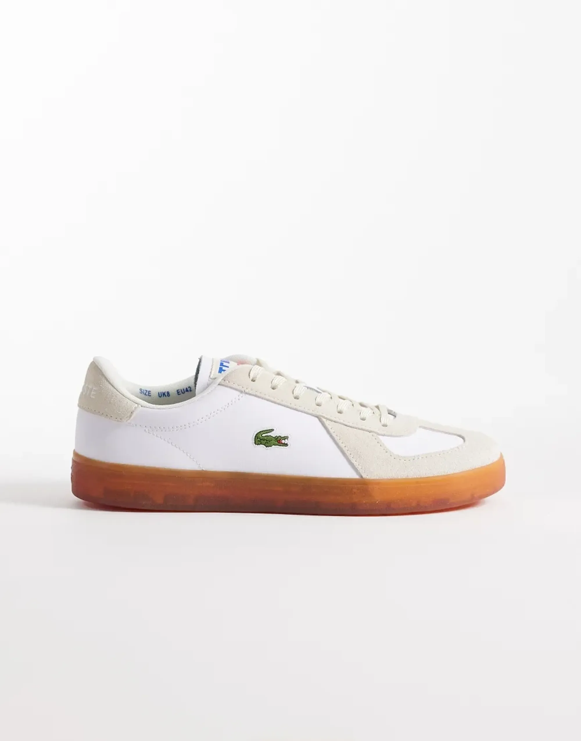 Lacoste Men’s Baseshot Pro Leather Sneakers - White & Gum
