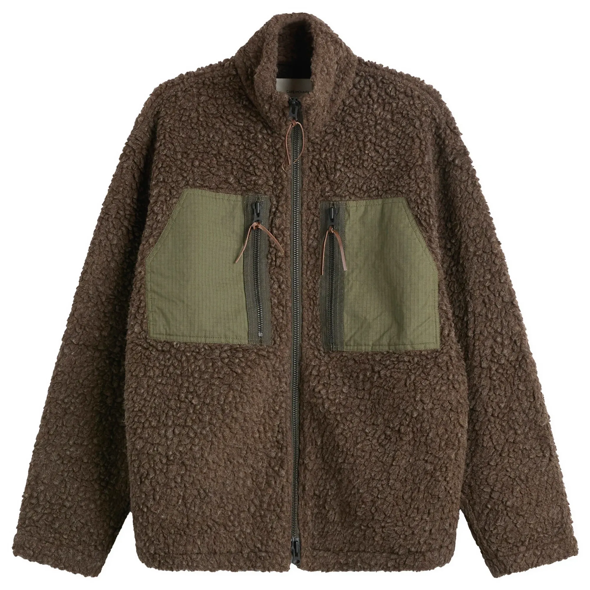Café Mountain Men's Mountain Fleece Jacket Earth And Moss