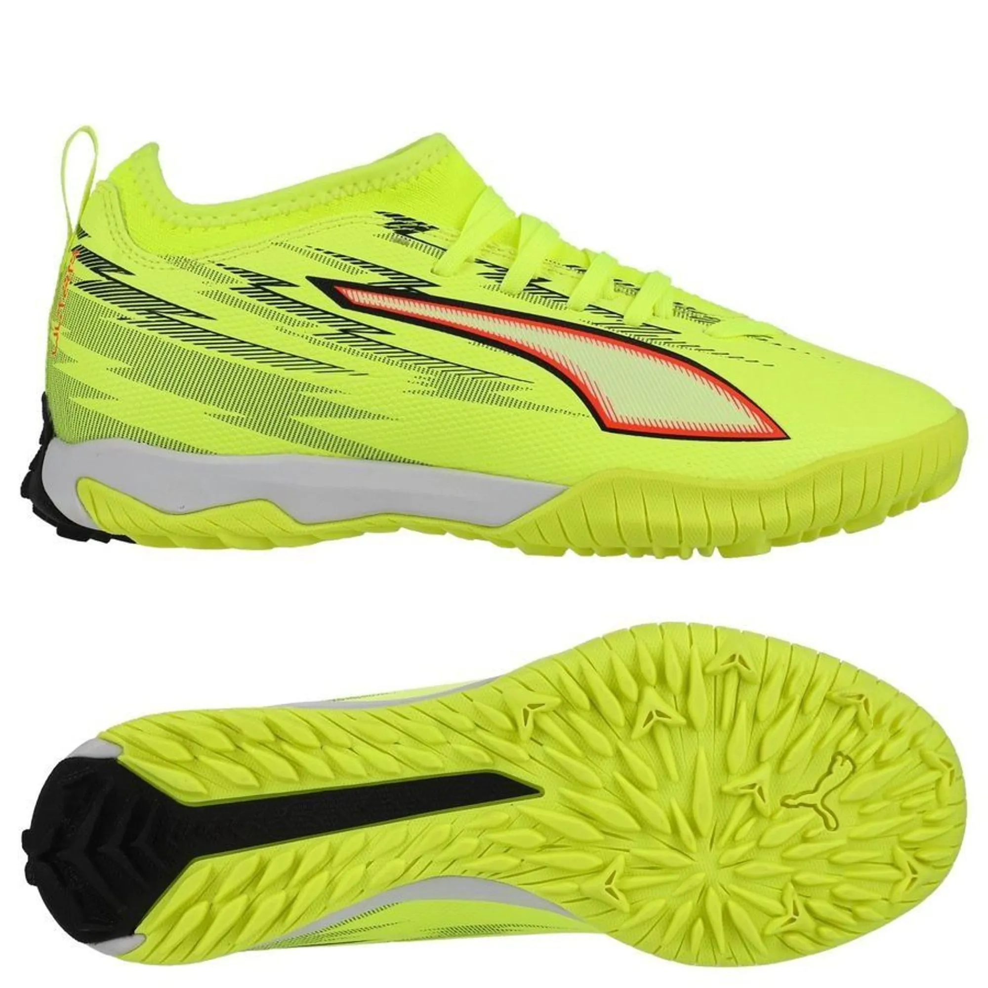 Puma Ultra 6 Match Mid + Tt Unleashed - Yellow Alert/Puma Black/Glowing Red Kids - ['Yellow']