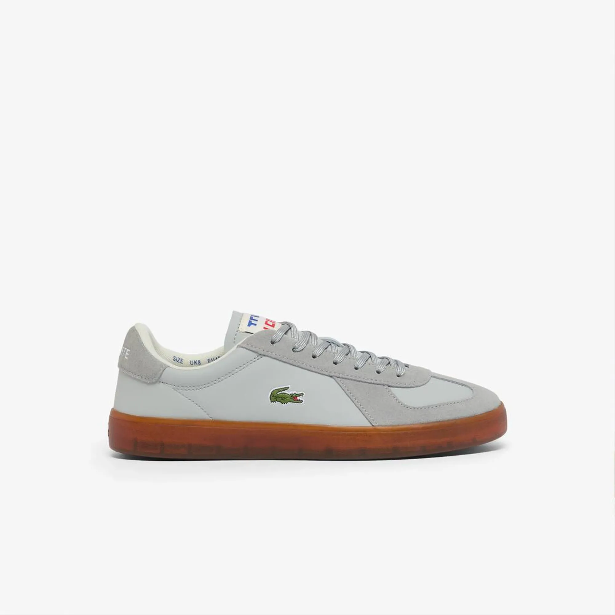 Lacoste Men’s Baseshot Pro Leather Sneakers - Light Grey / Gum
