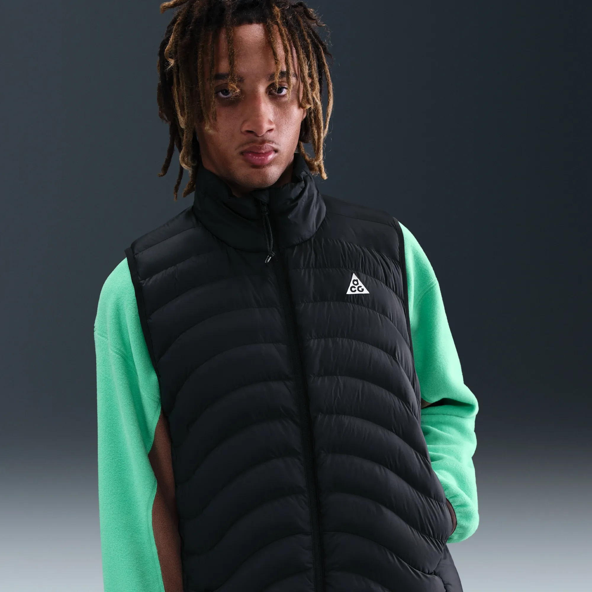 Nike ACG 'Lava Flow' Men's Therma-FIT ADV Gilet - Black - Nylon