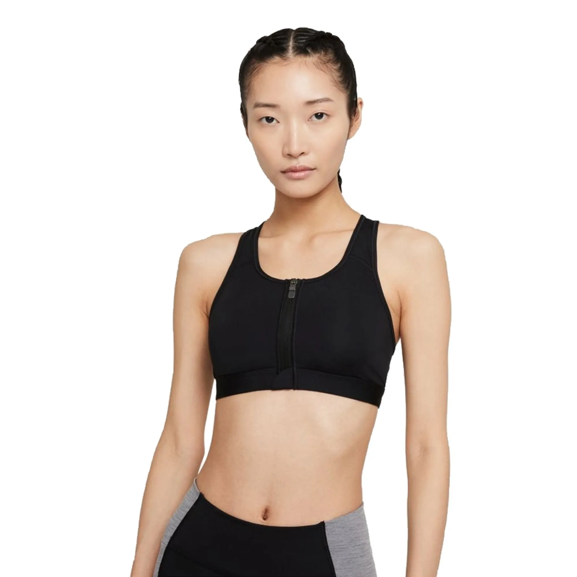 Nike Dri-FIT Swoosh Medium-Support Zip-Front Women's Sports Bra