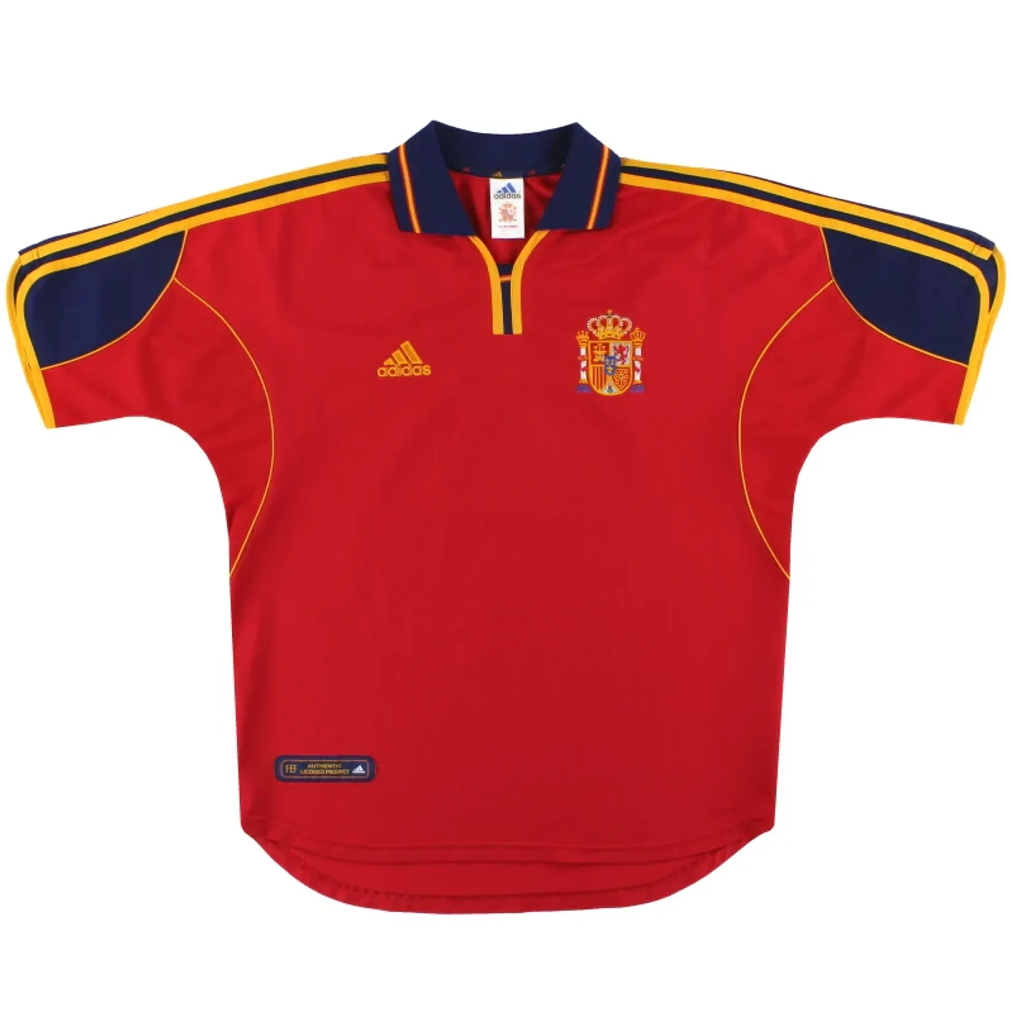 1999-02 Spain adidas Home Shirt S - Spain / Excellent 