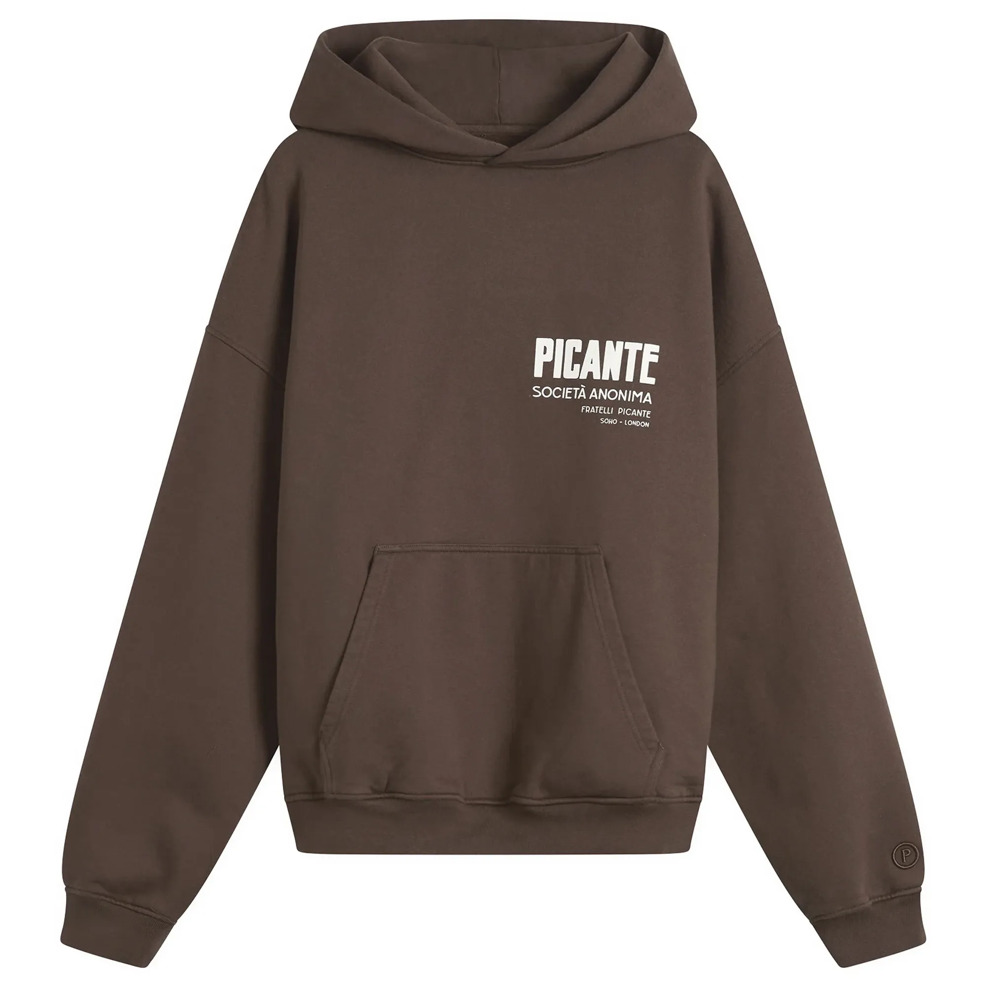 Picante Men's Fratelli Hoodie Brown