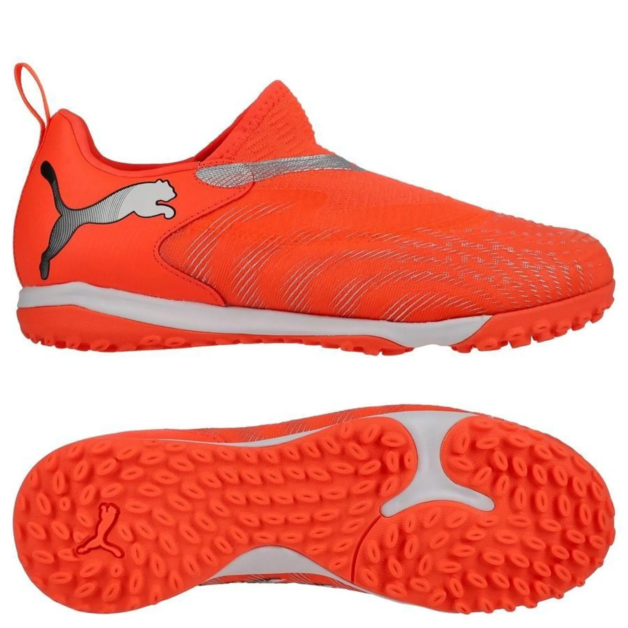 Puma Future 9 Match Laceless Mid + Tt Unleashed - Glowing Red/Puma White/Puma Black/Puma Silver Kids - ['Red']
