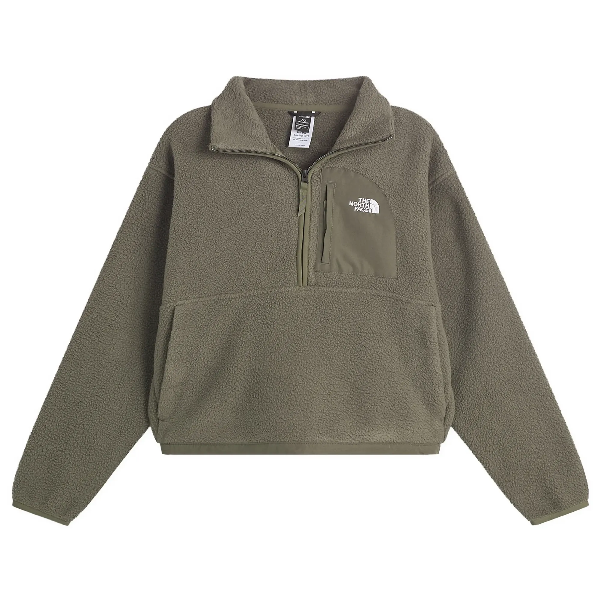 The North Face Women's Yumiori Off Peak Half Zip Jacket New Taupe Green