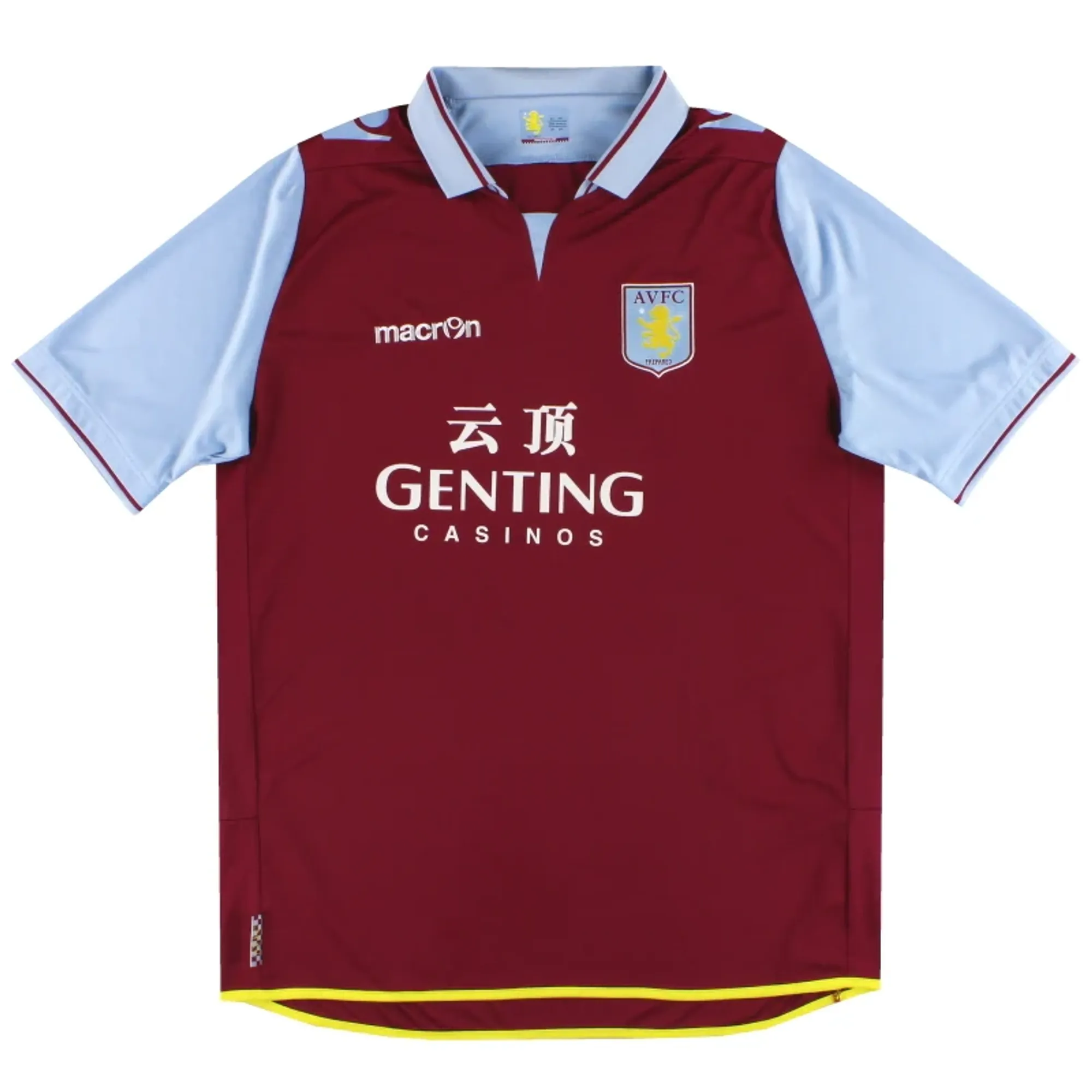 2012-13 Aston Villa Macron Home Shirt L - Aston Villa / Excellent 
