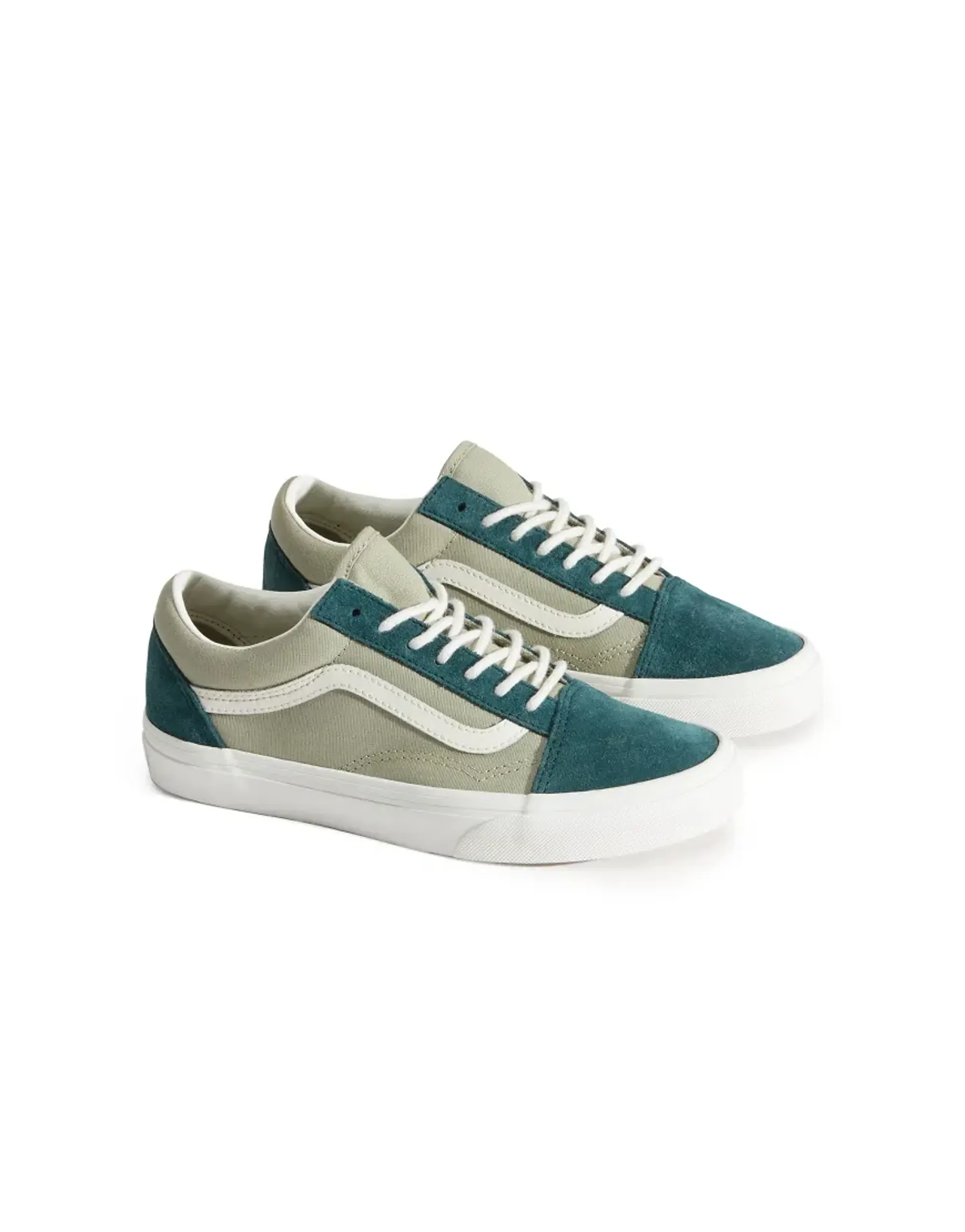 Vans Old Skool Trainers In Green-Pink