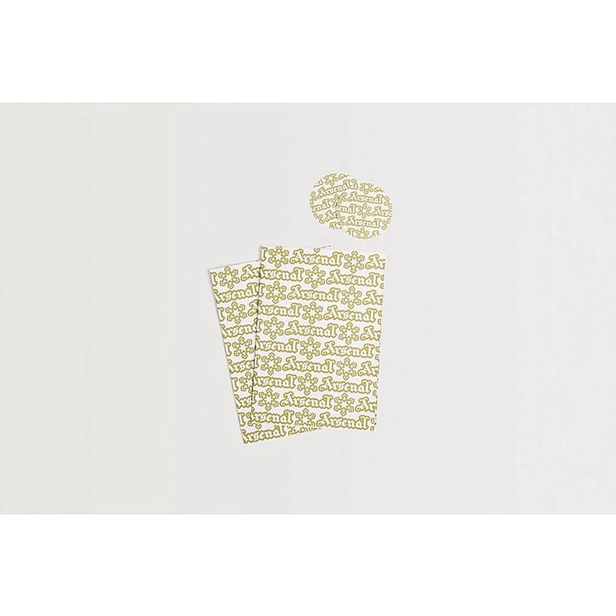 Arsenal Gold Gift Wrap Sheets and Tags, Multicolor