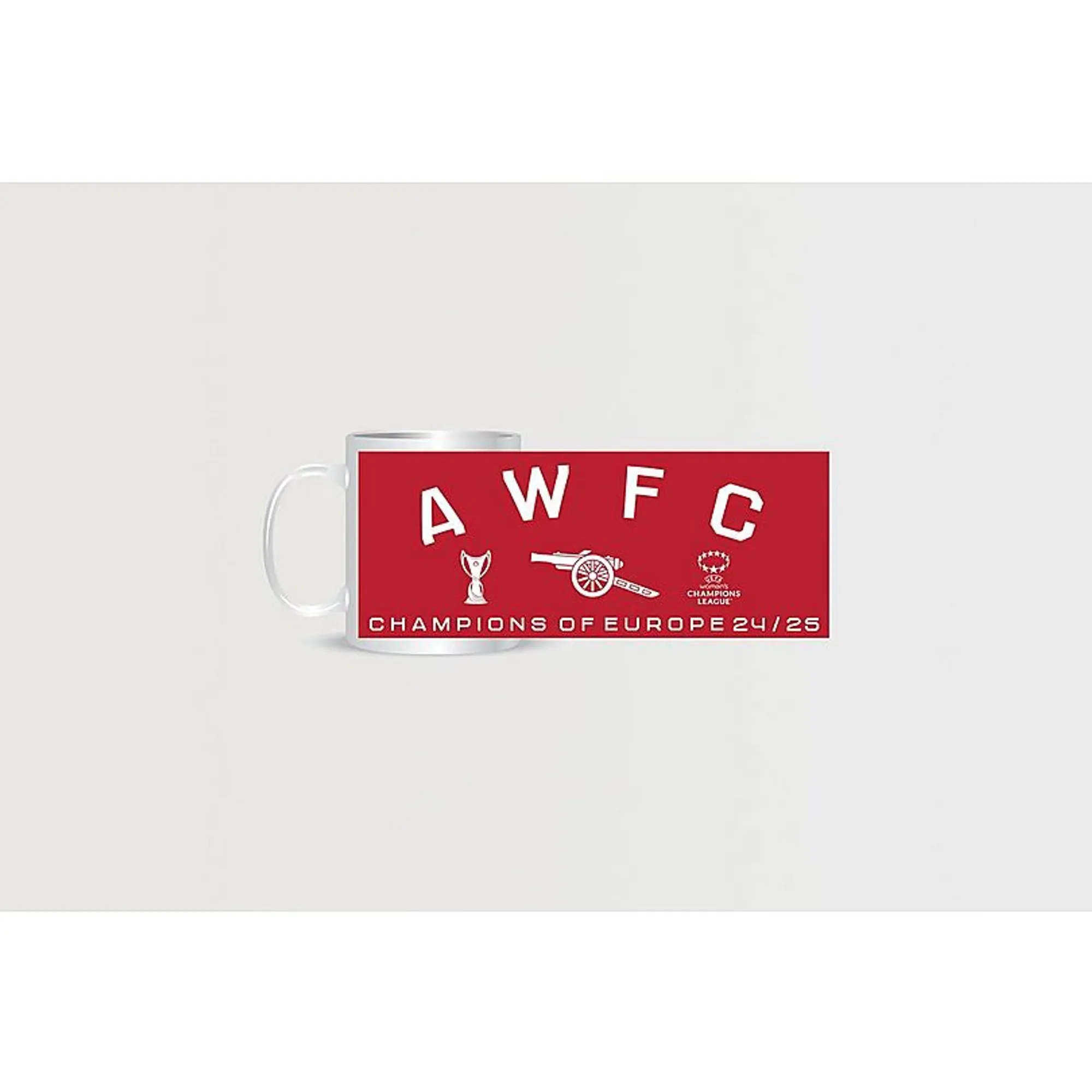Arsenal UWCL Winners Mug, Red