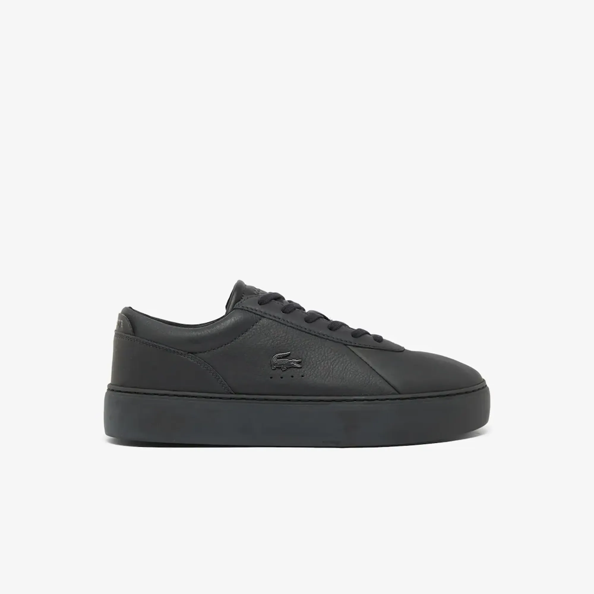 Lacoste Men's Court Set Leather Sneakers - Black