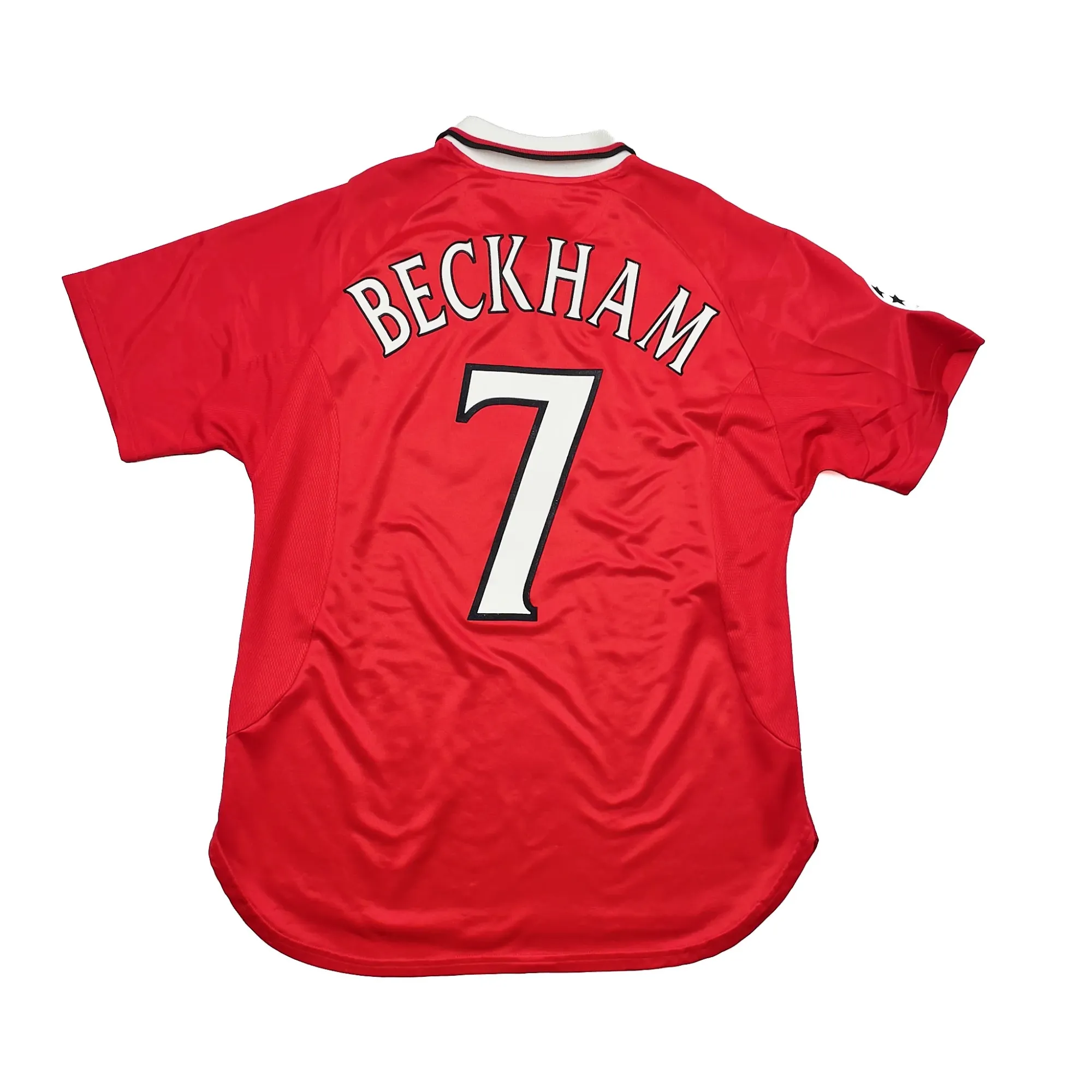 1999/00 MANCHESTER UNITED BECKHAM #7 'C/L WINNERS' HOME SHIRT (L) UMBRO | CULT KITS