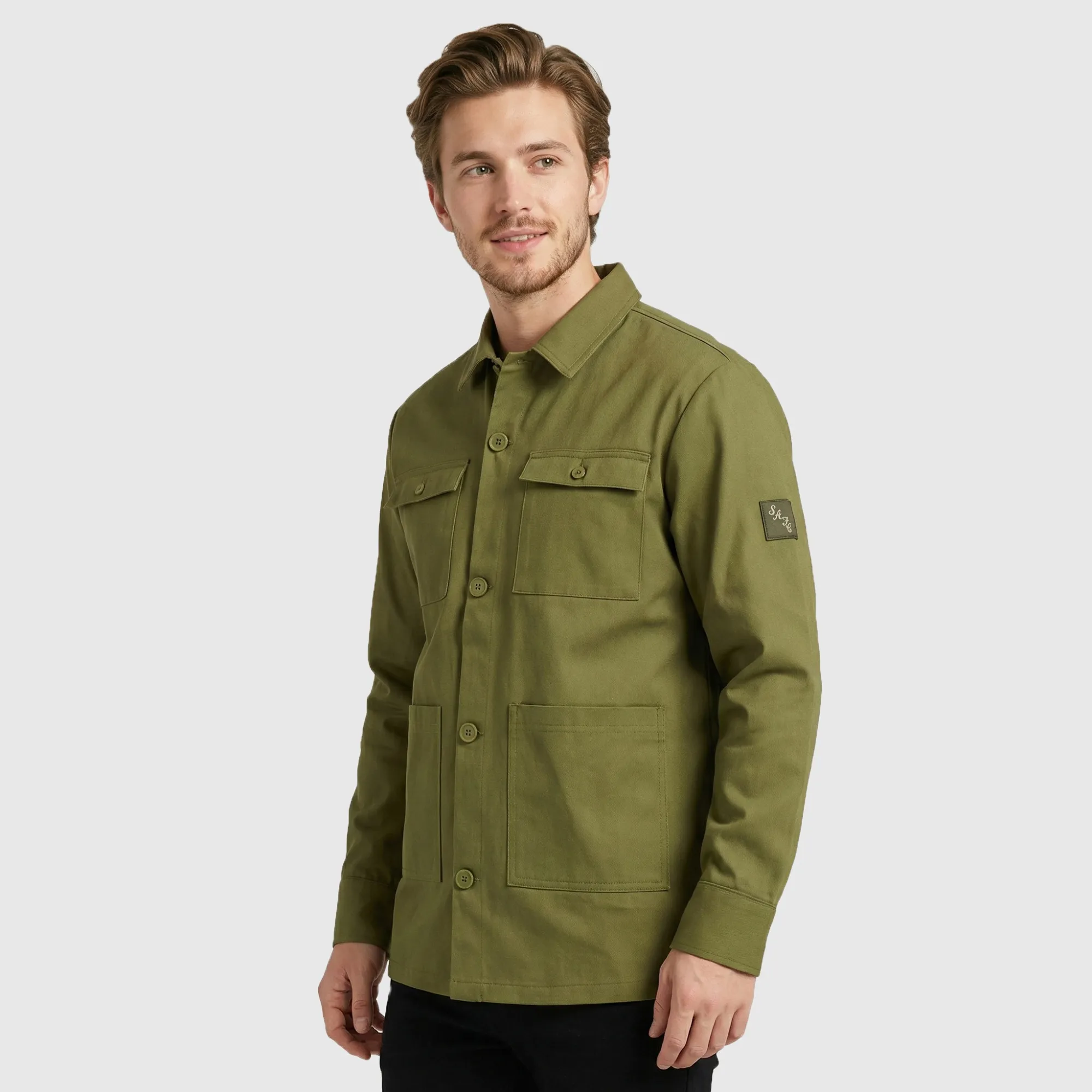 Sunderland Elements Shacket - Safari  - Mens