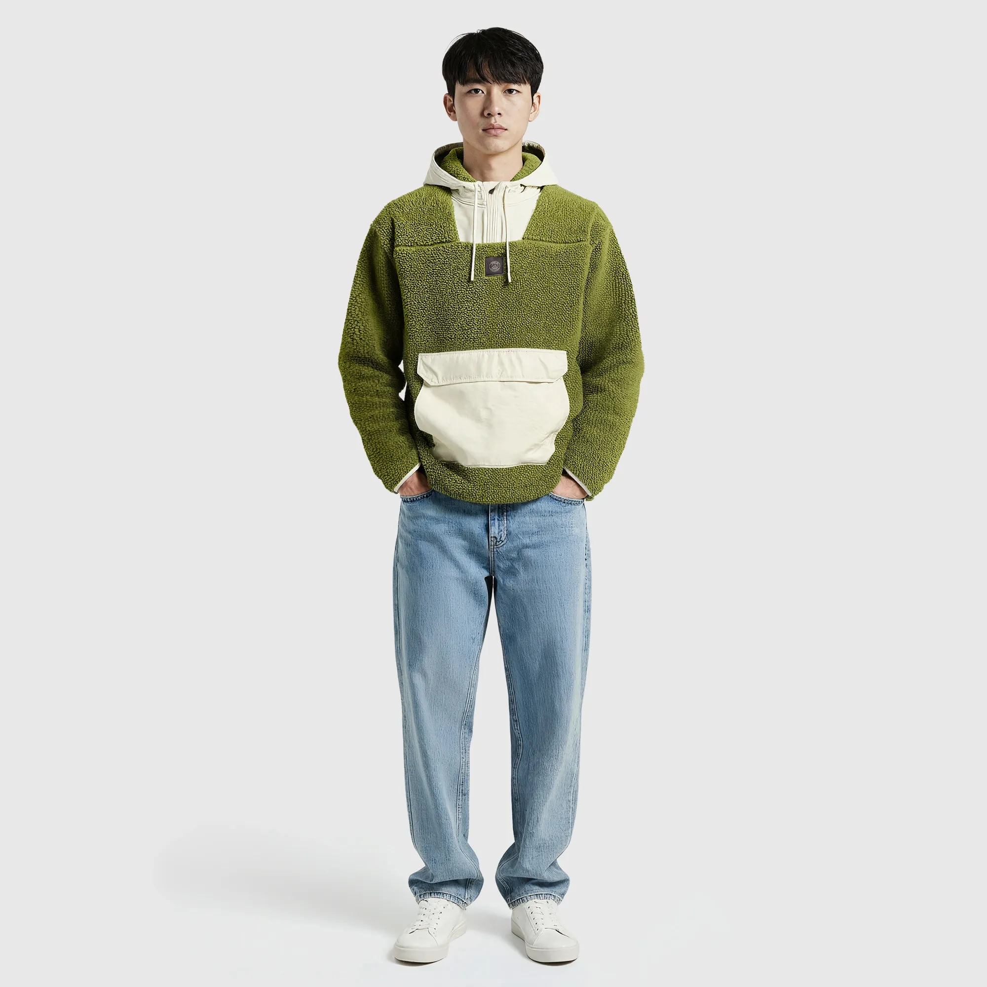 PSG Elements Micro Fleece Hooded Quarter Zip - Safari