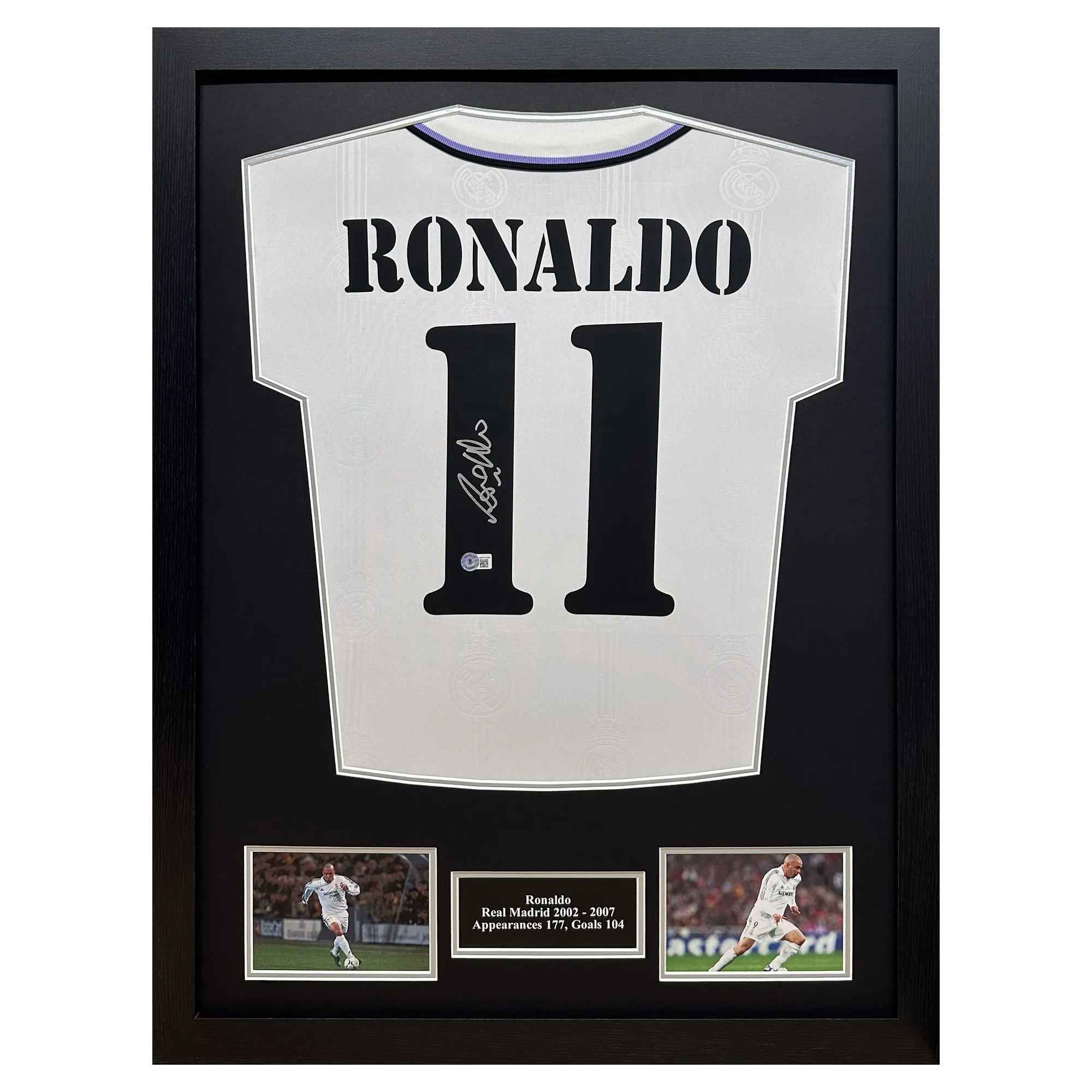 Ronaldo Signed Real Madrid Shirt - Framed