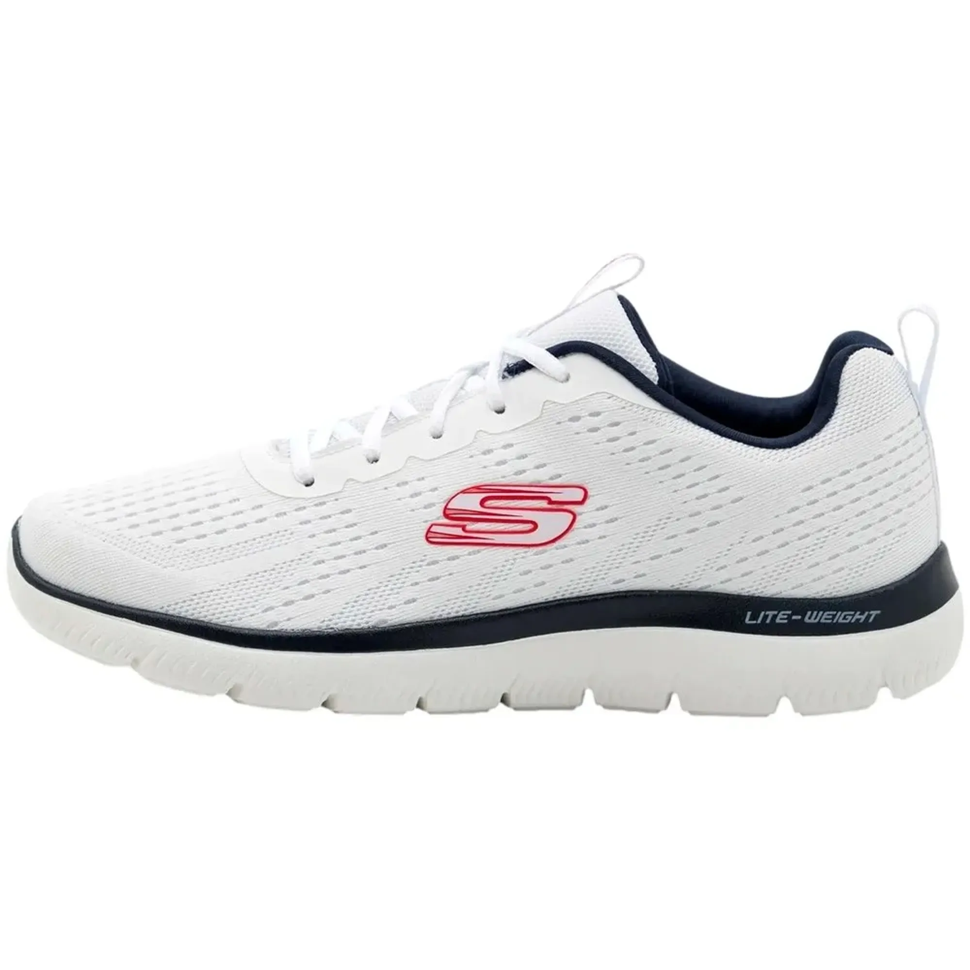 Skechers Men's Summits - Torre Sneaker in White/Navy Blue