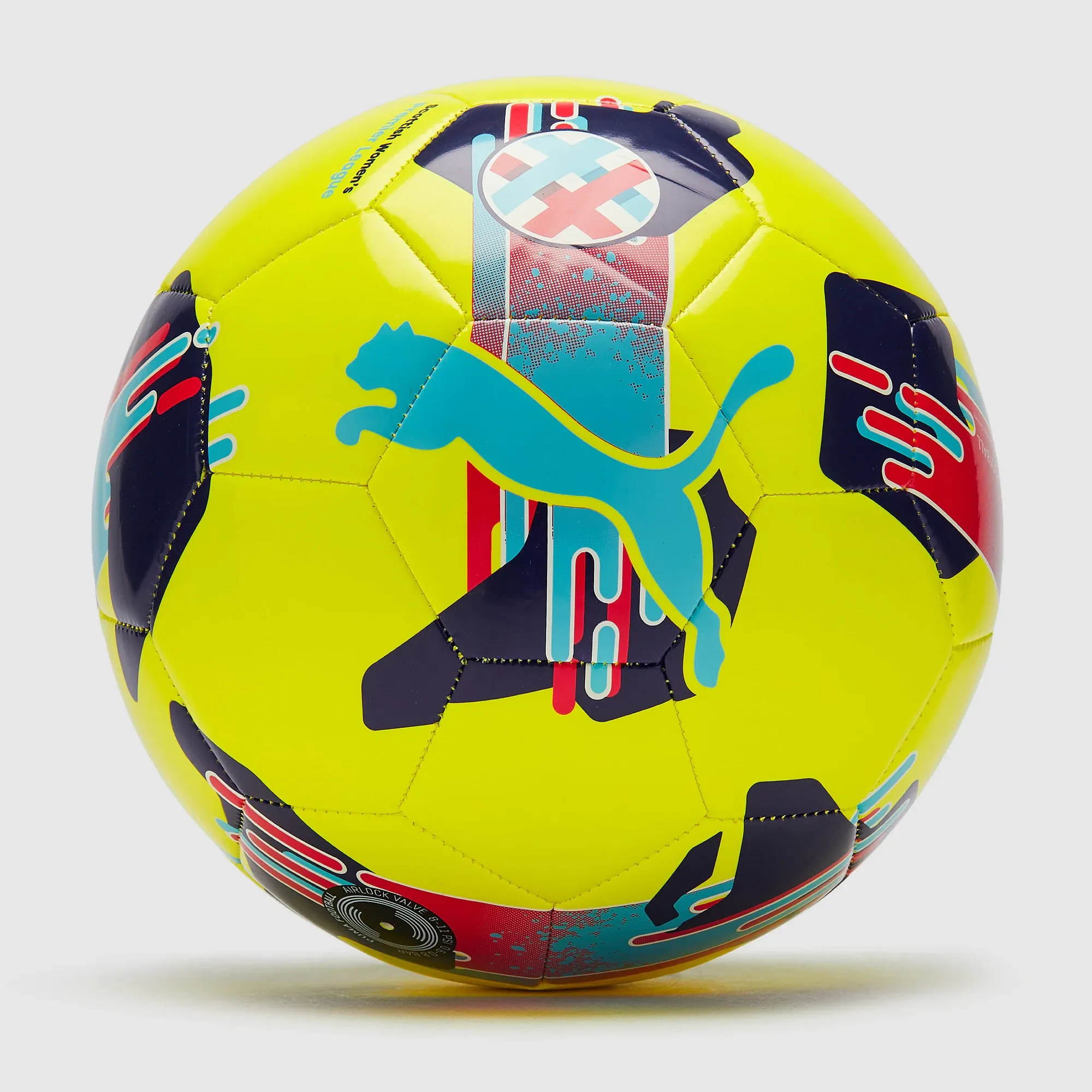 Puma Orbita 6 Scottish Womens Premier Football League 25 26 MS Football Fluo Yellow Multi Colour