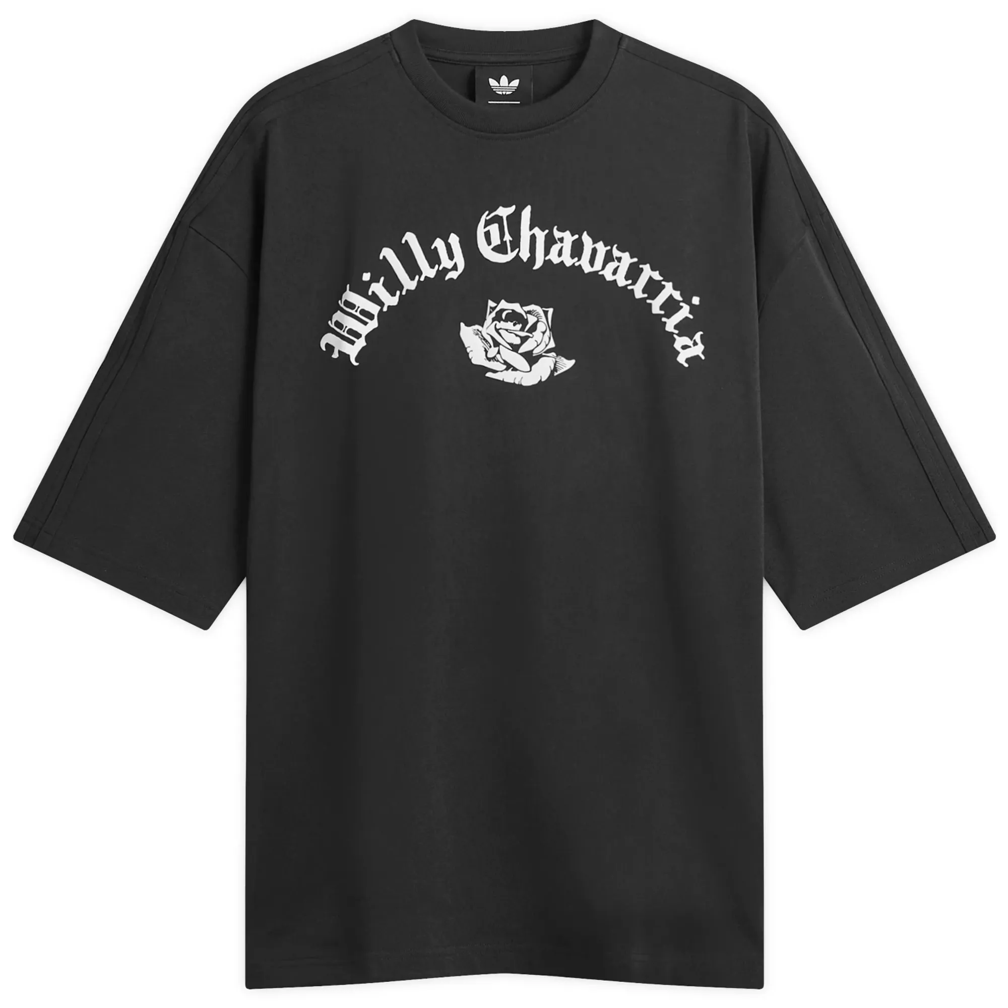 Adidas Men's x Willy Chavarria Signature Logo T-Shirt Black