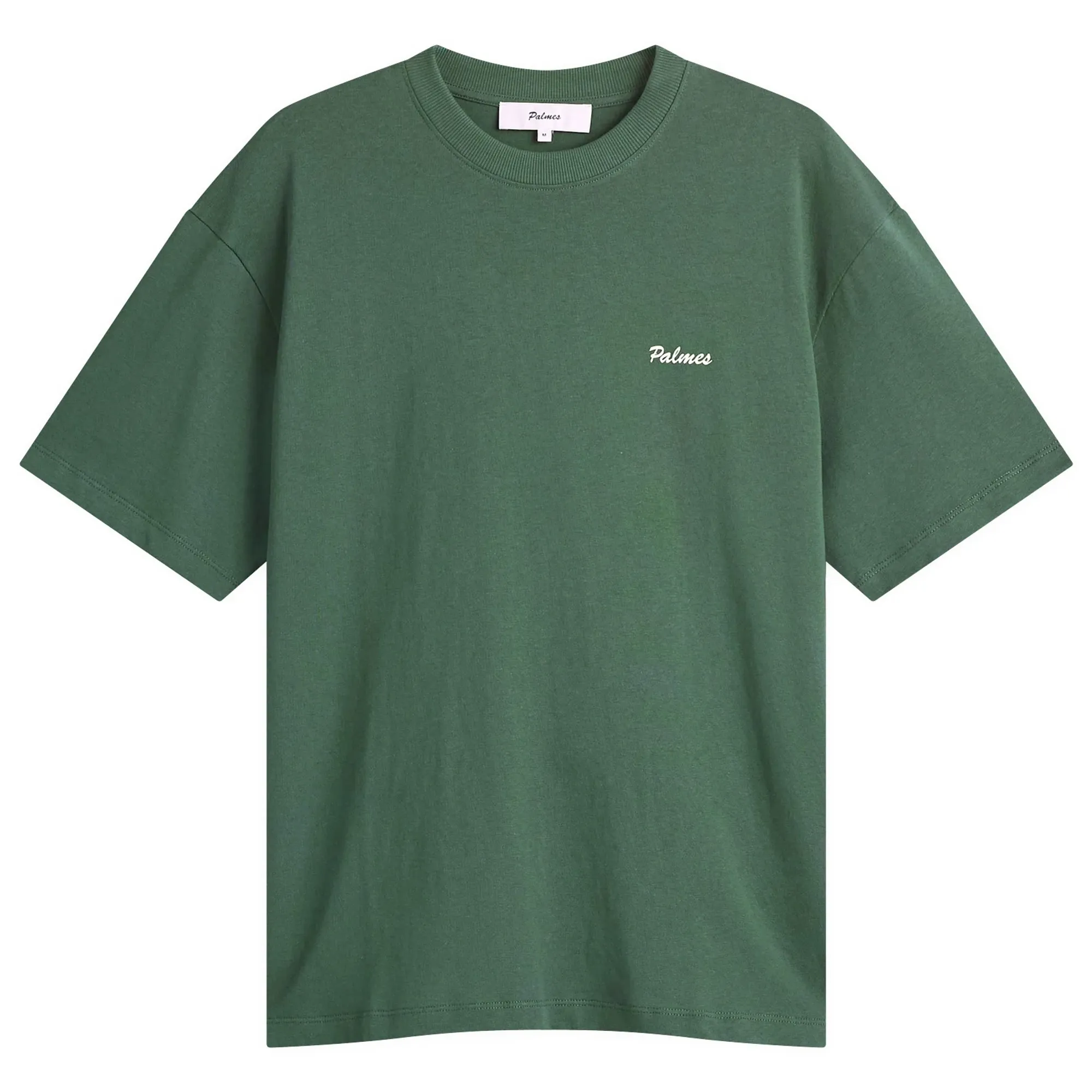 Palmes Men's Logo Stitch T-Shirt Dark Green