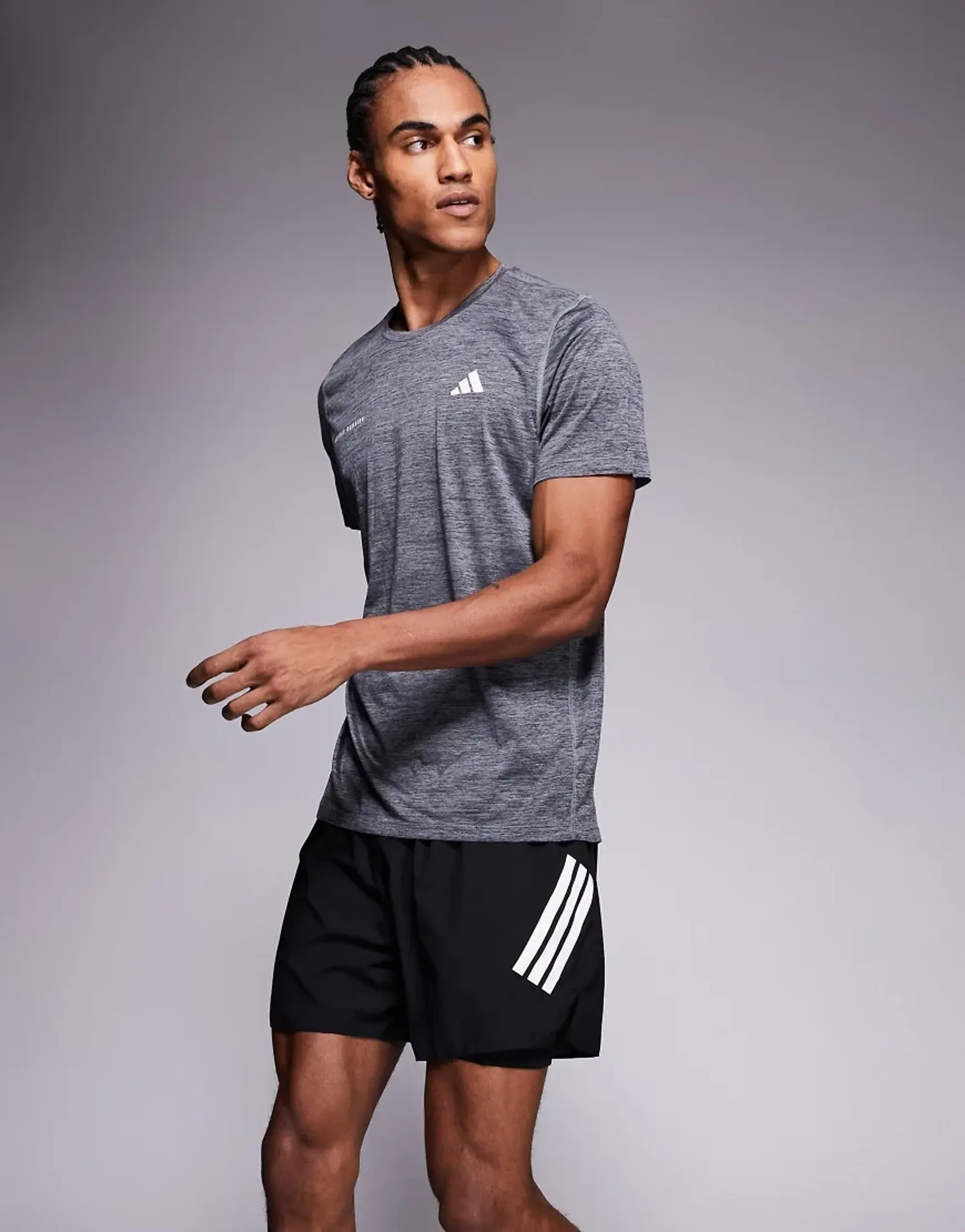 Adidas Running 365 2 In 1 Shorts In Black