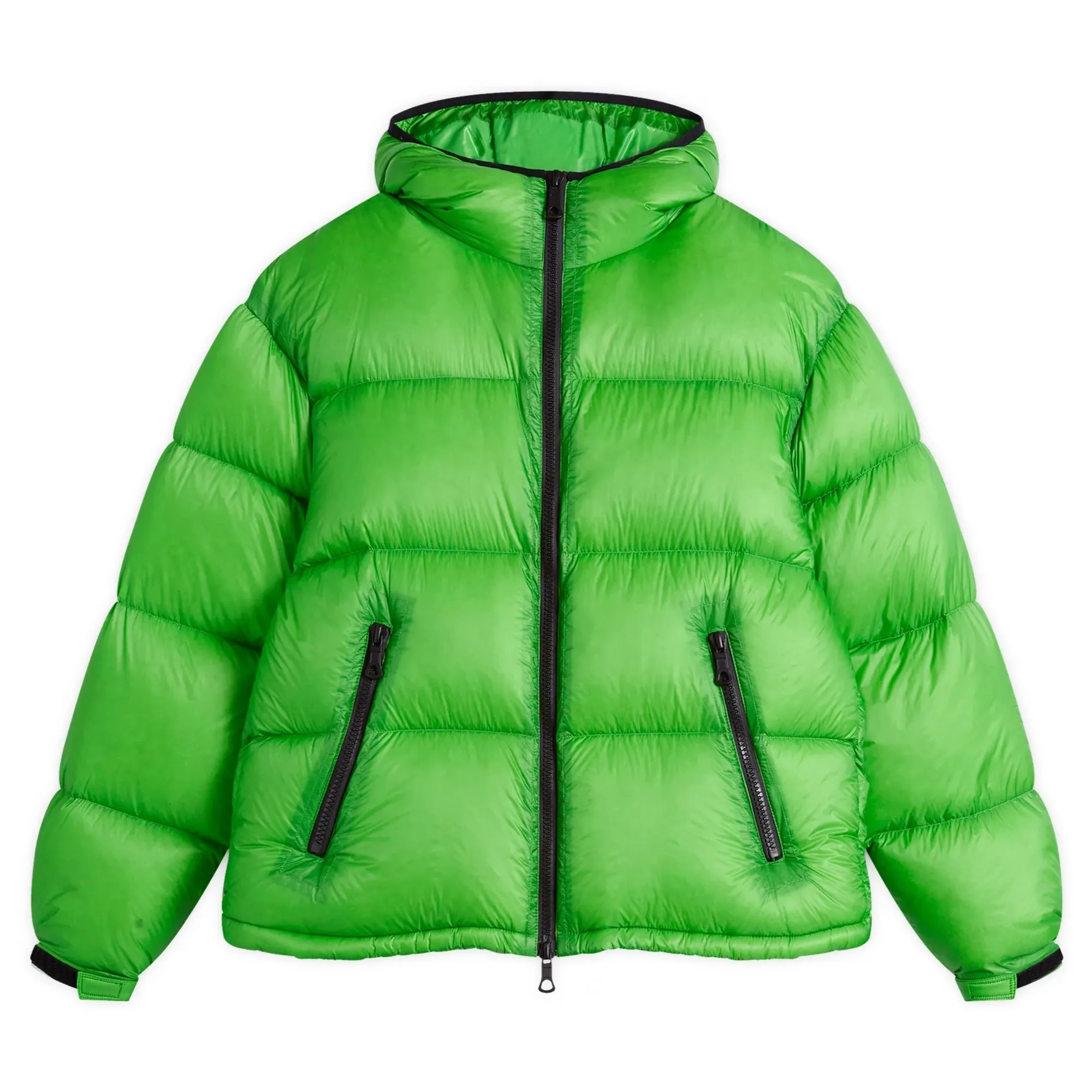 MKI Men's Translucent Hooded Bubble Jacket Presented By END. Emerald