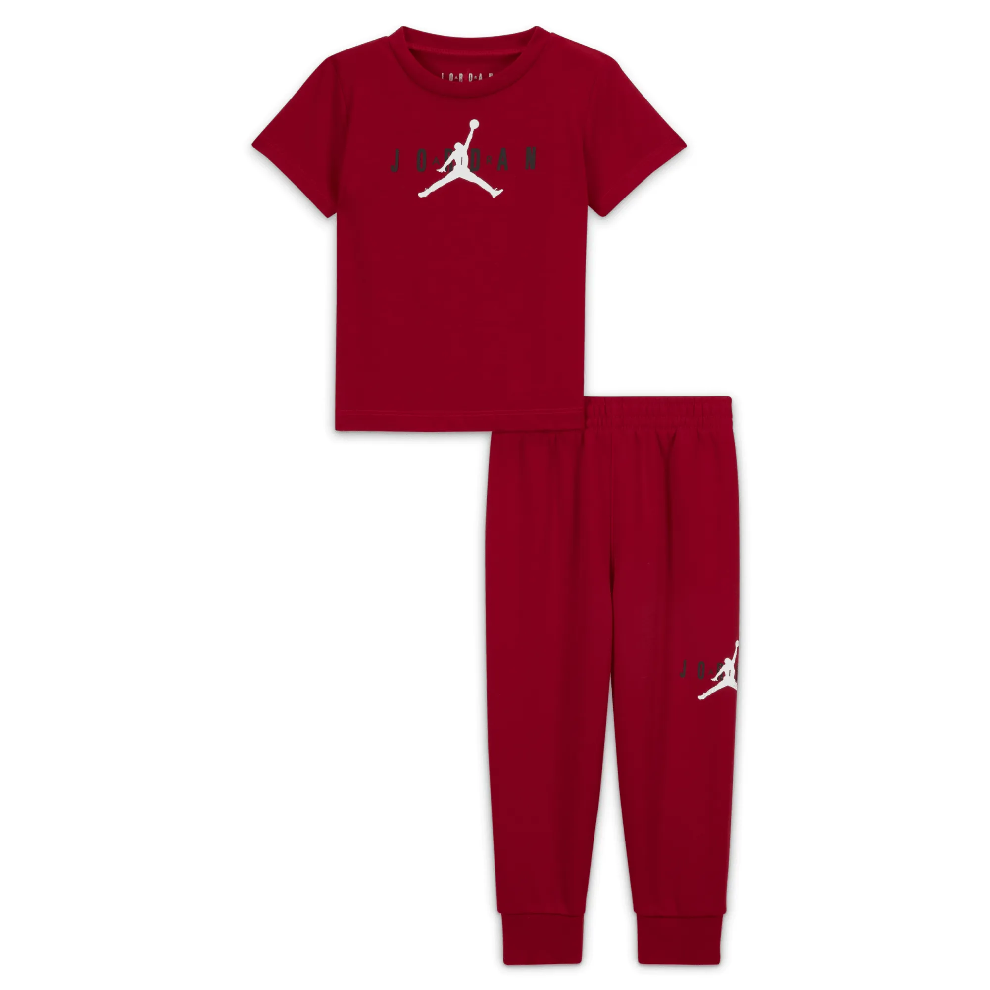 Nike Jordan Baby (12–24M) Jumpman Sustainable Trousers Set - Red - Polyester