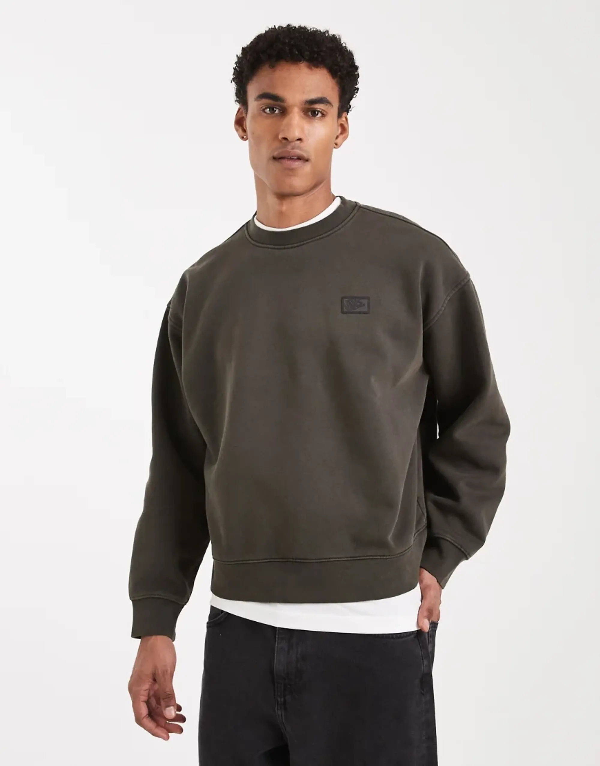 Vans - Premium Crewneck Faded Black, Man, Black